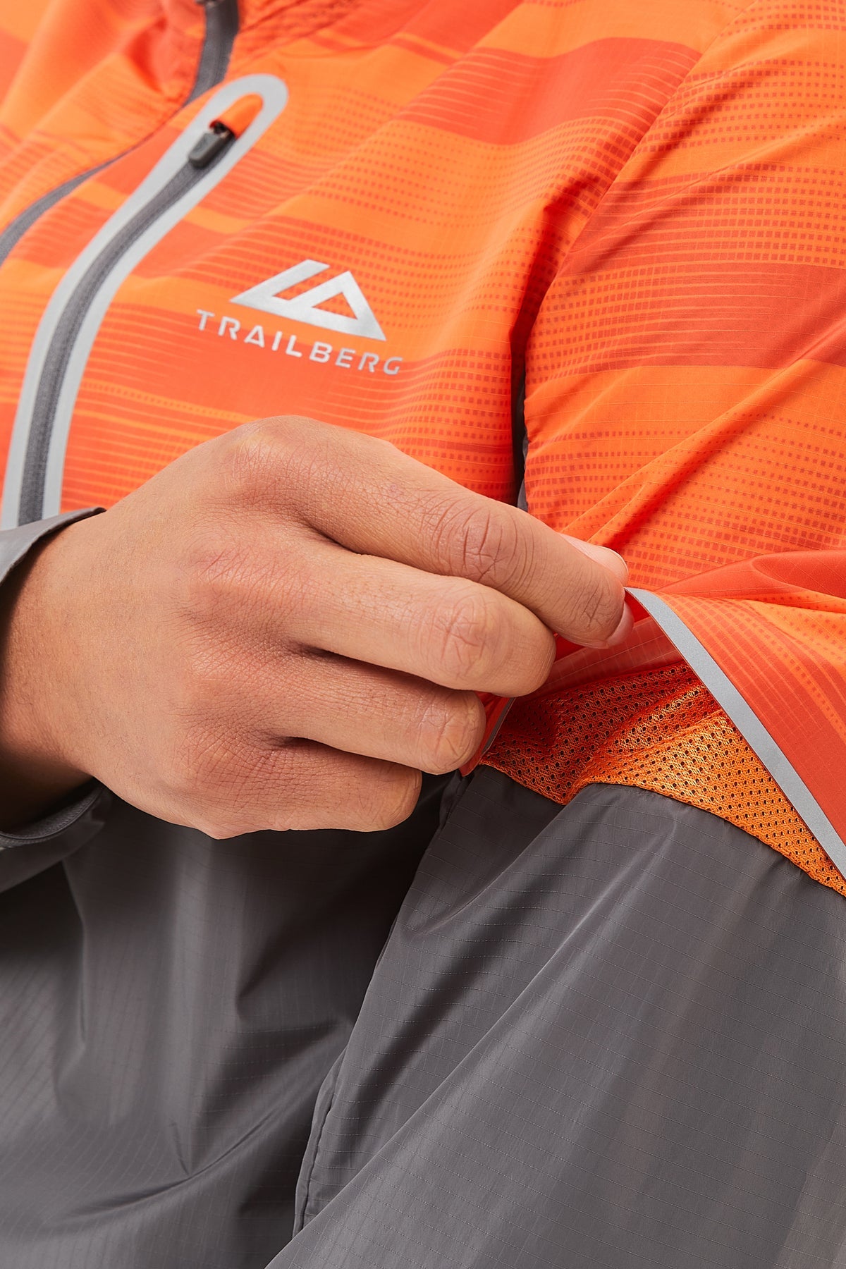 Trailberg AW24 Dimension Windbreaker - Orange/Grey