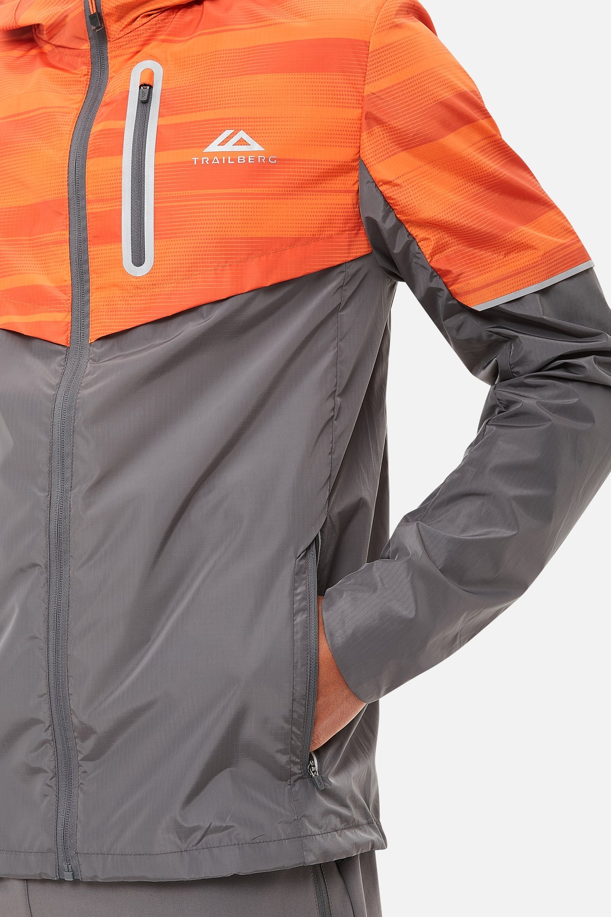 Trailberg AW24 Dimension Windbreaker - Orange/Grey
