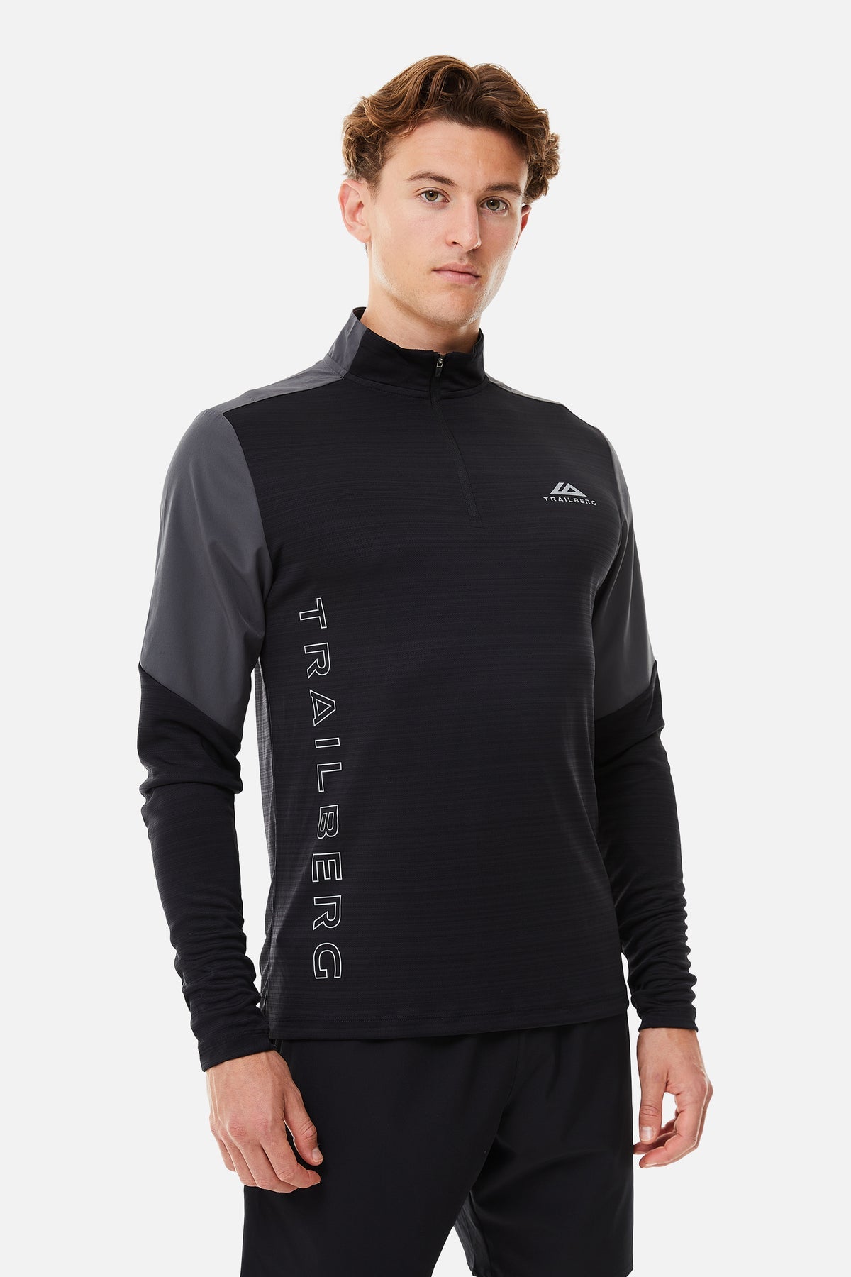 Trailberg AW24 Triathlon Quarter Zip - Black/Grey