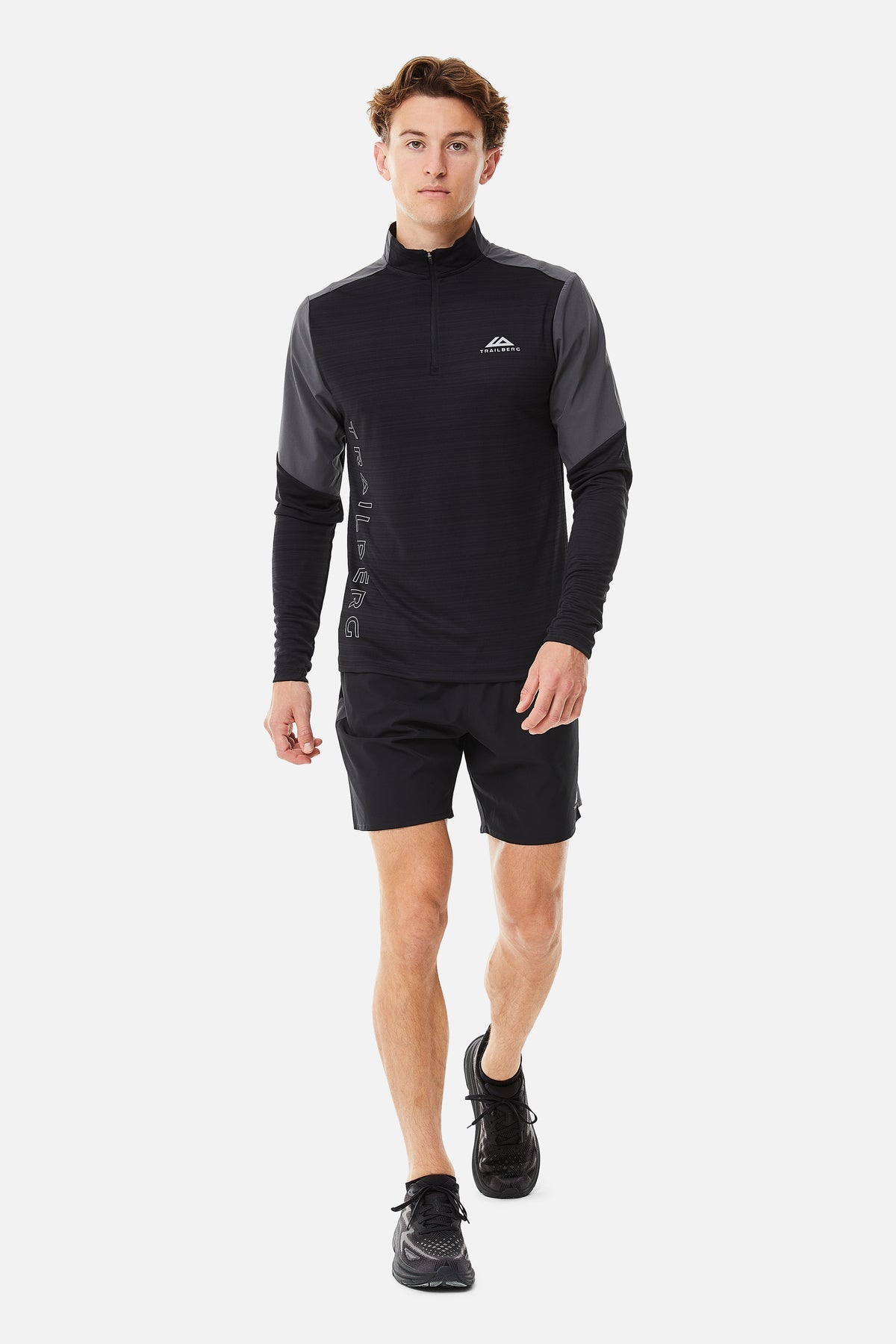 Trailberg AW24 Triathlon Quarter Zip - Black/Grey