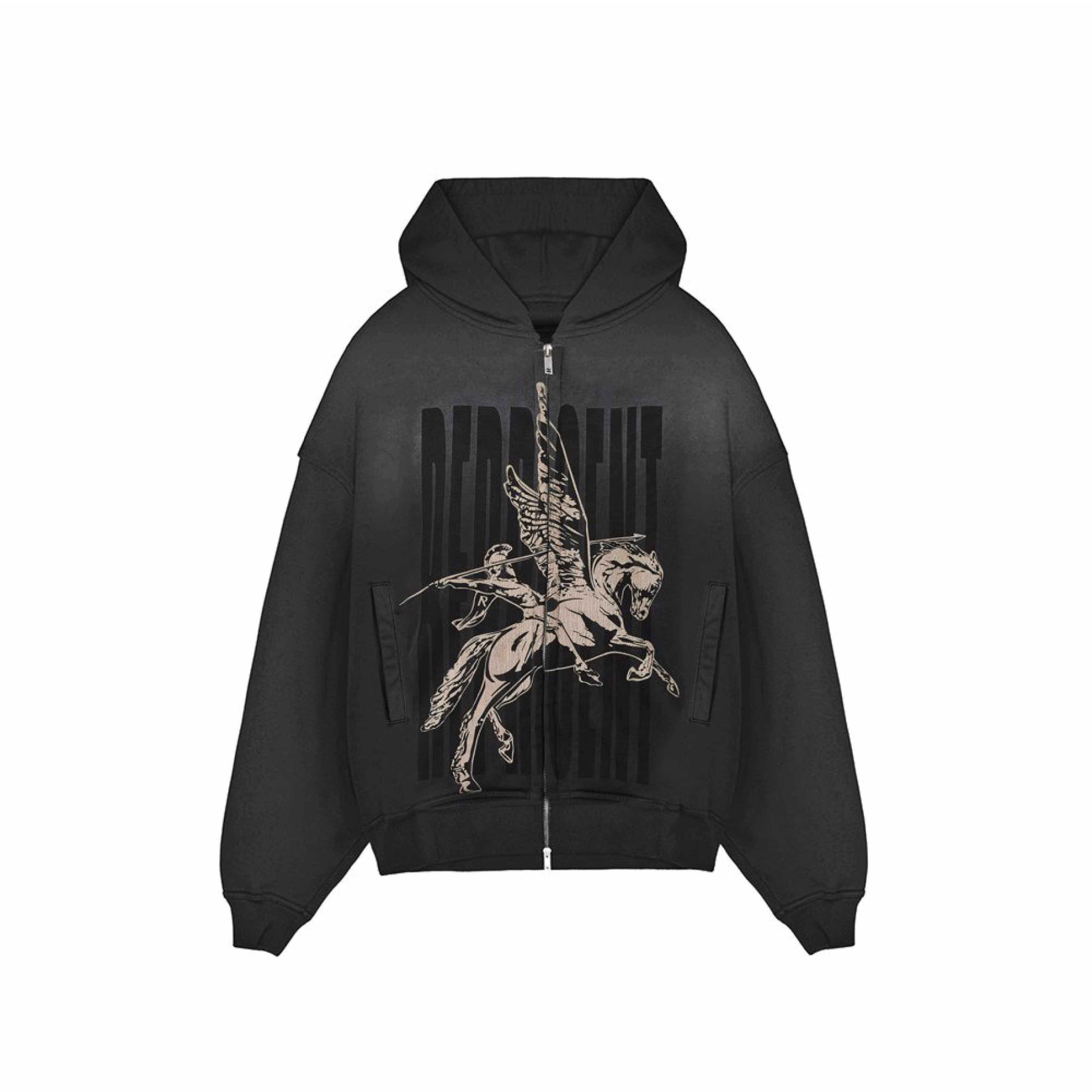 Represent Spirits Mascot Zip Hoodie - Aged Black