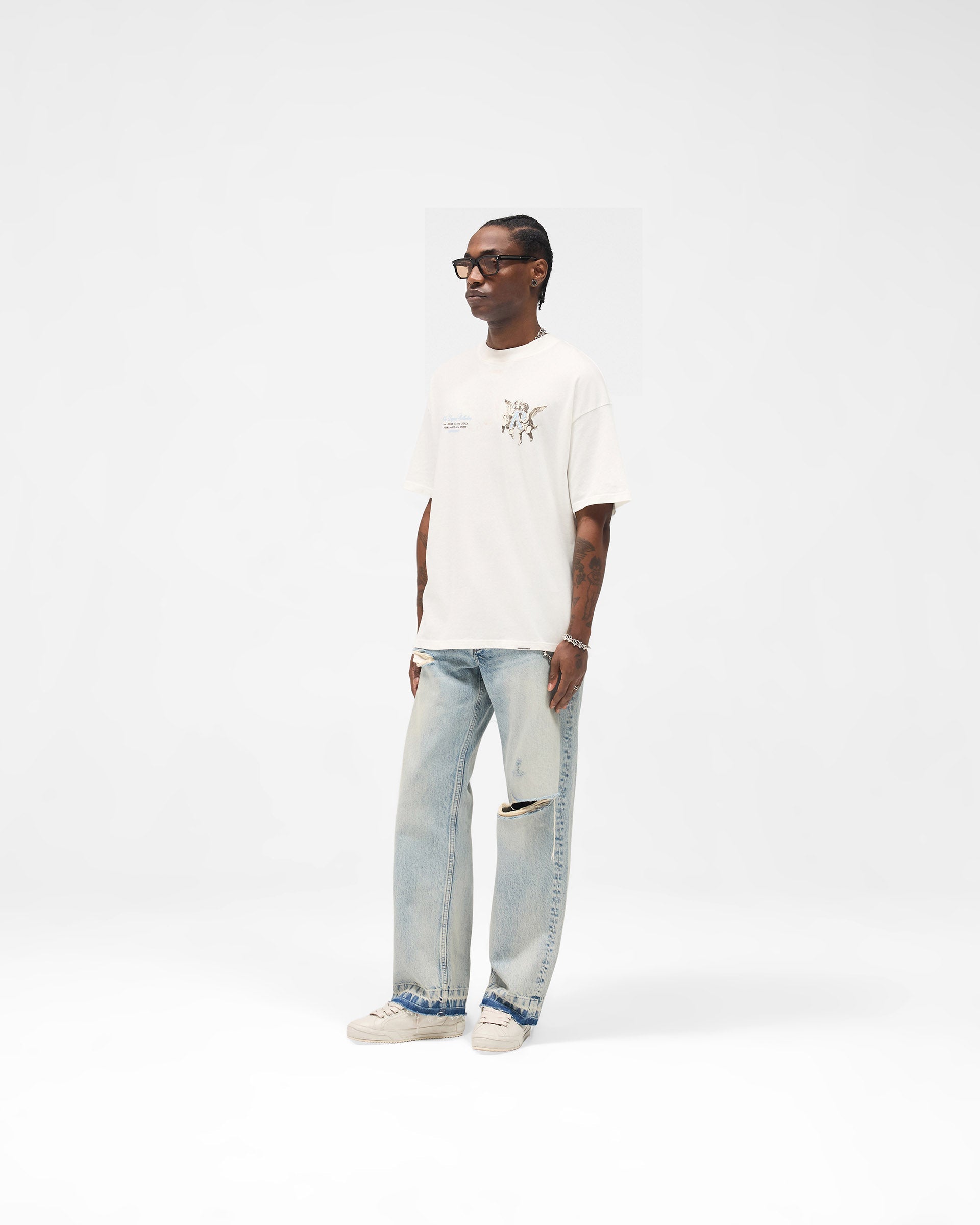 Represent Legacy Cherubs T-Shirt Flat White