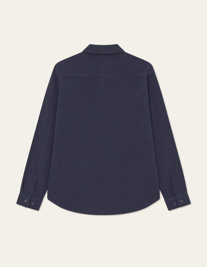 Les Deux Lennon Boucle Overshirt Dark Navy