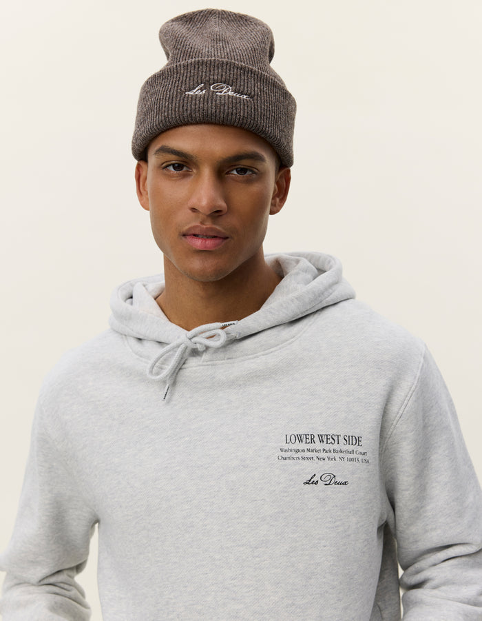 Les Deux West Side Hoodie - Snow Melange