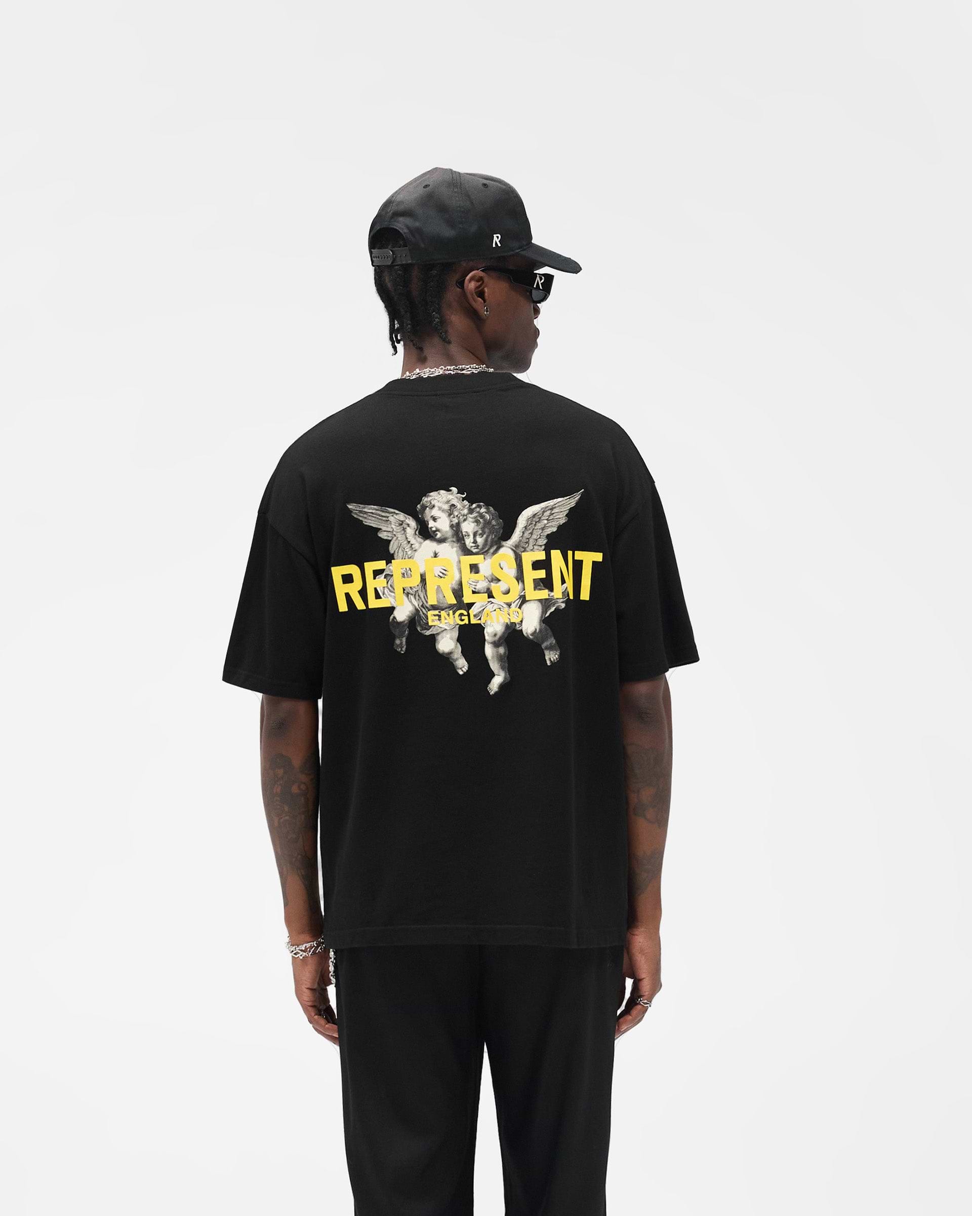 Represent Legacy Cherubs T-Shirt Jet Black
