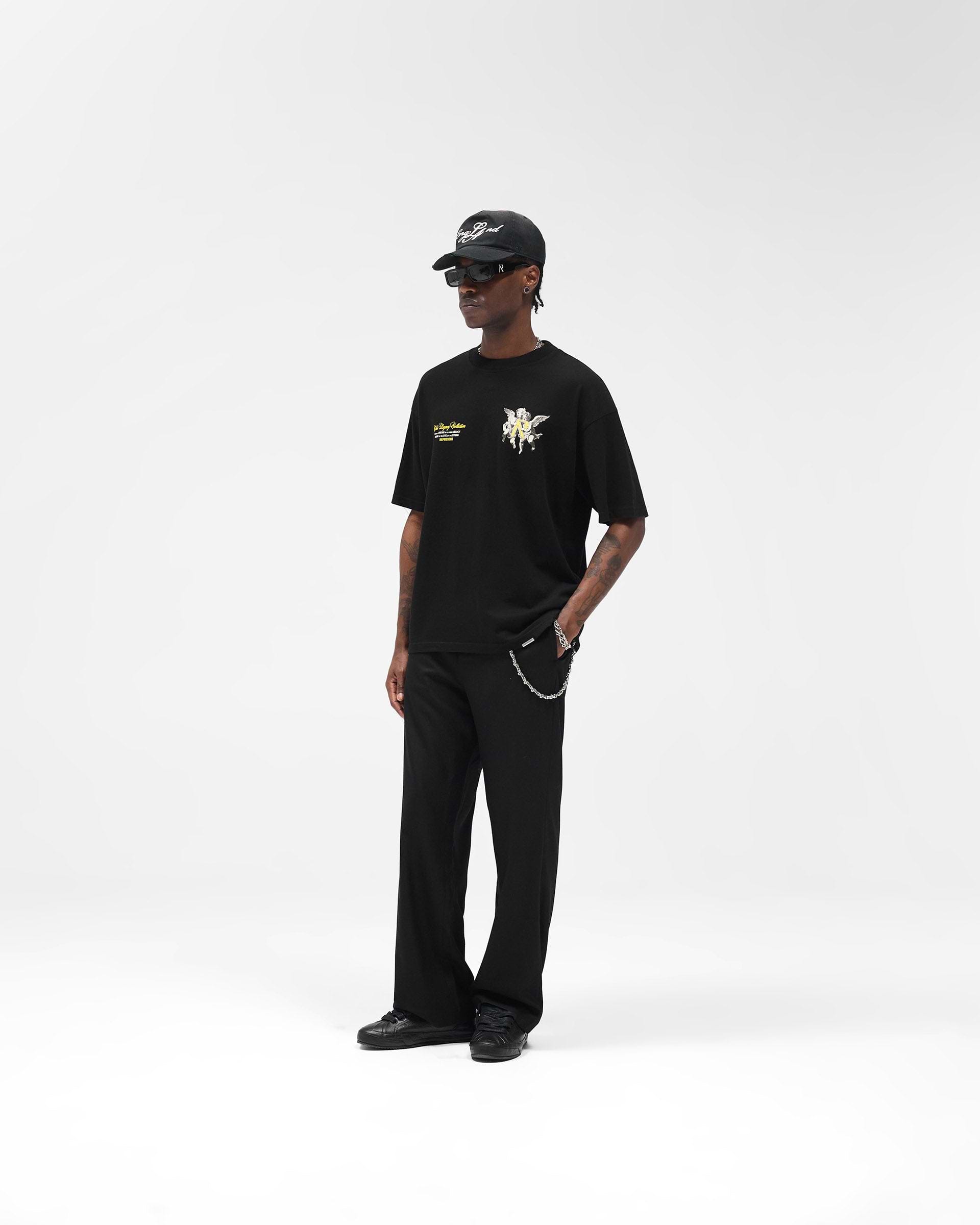 Represent Legacy Cherubs T-Shirt Jet Black