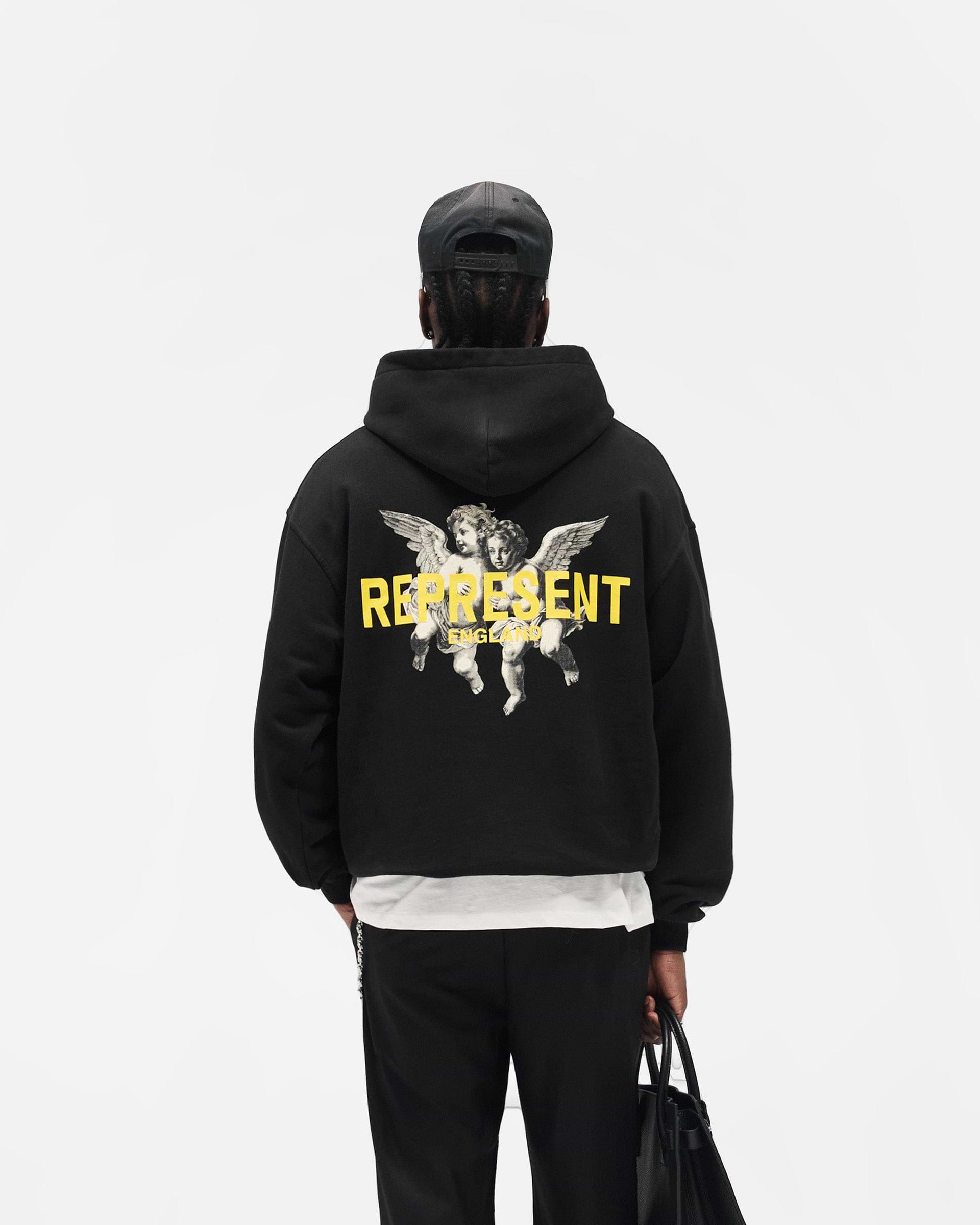 Represent Legacy Cherubs Hoodie Jet Black