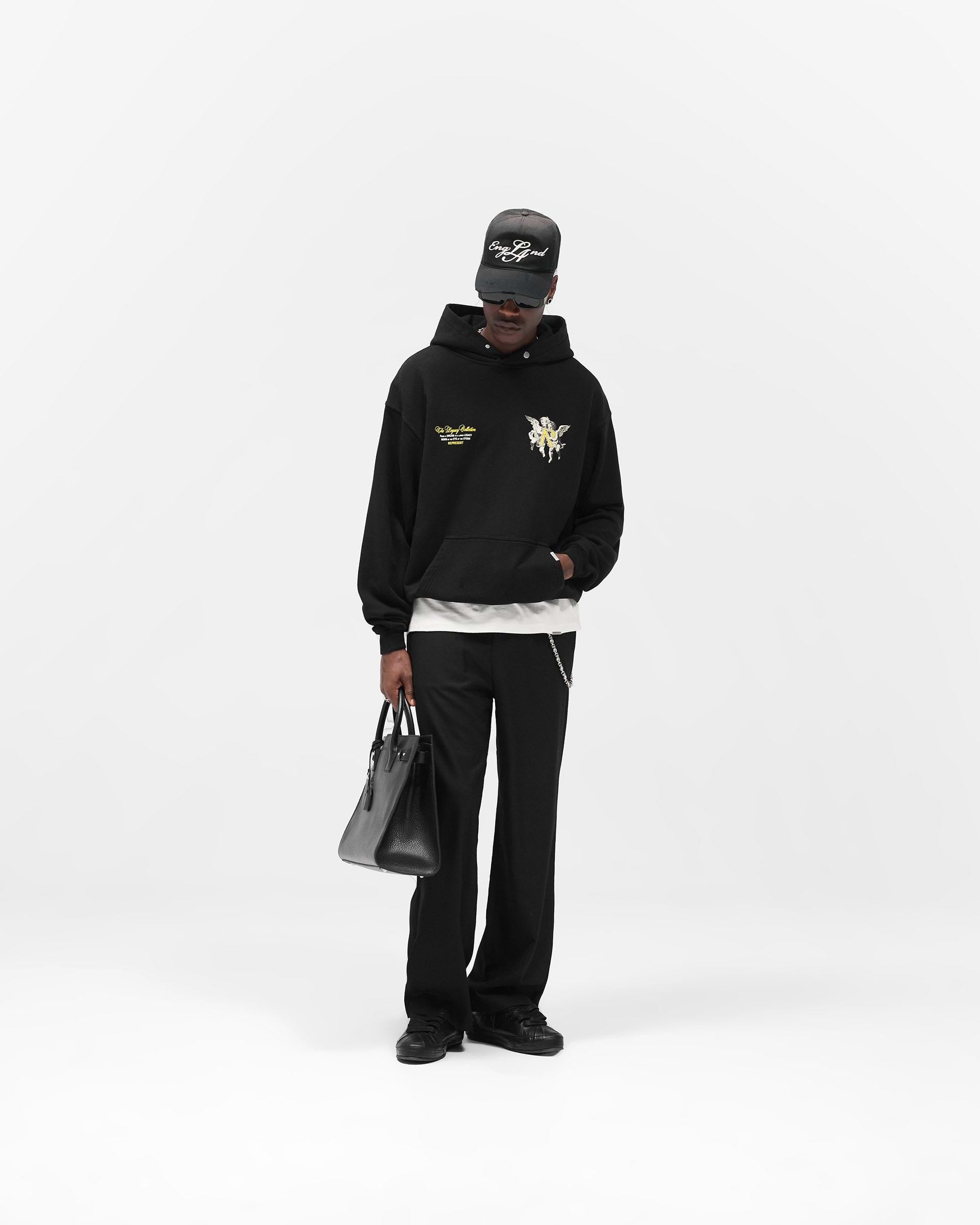 Represent Legacy Cherubs Hoodie Jet Black