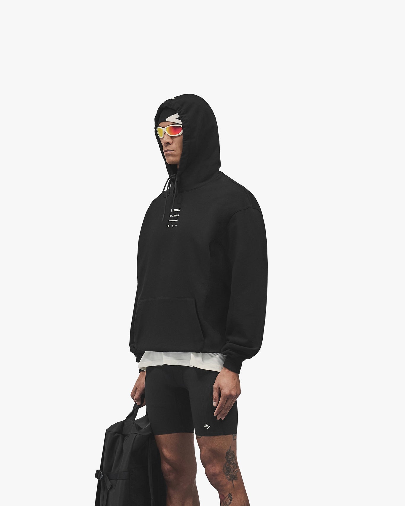Represent 247 Uprising Oversized Hoodie Black