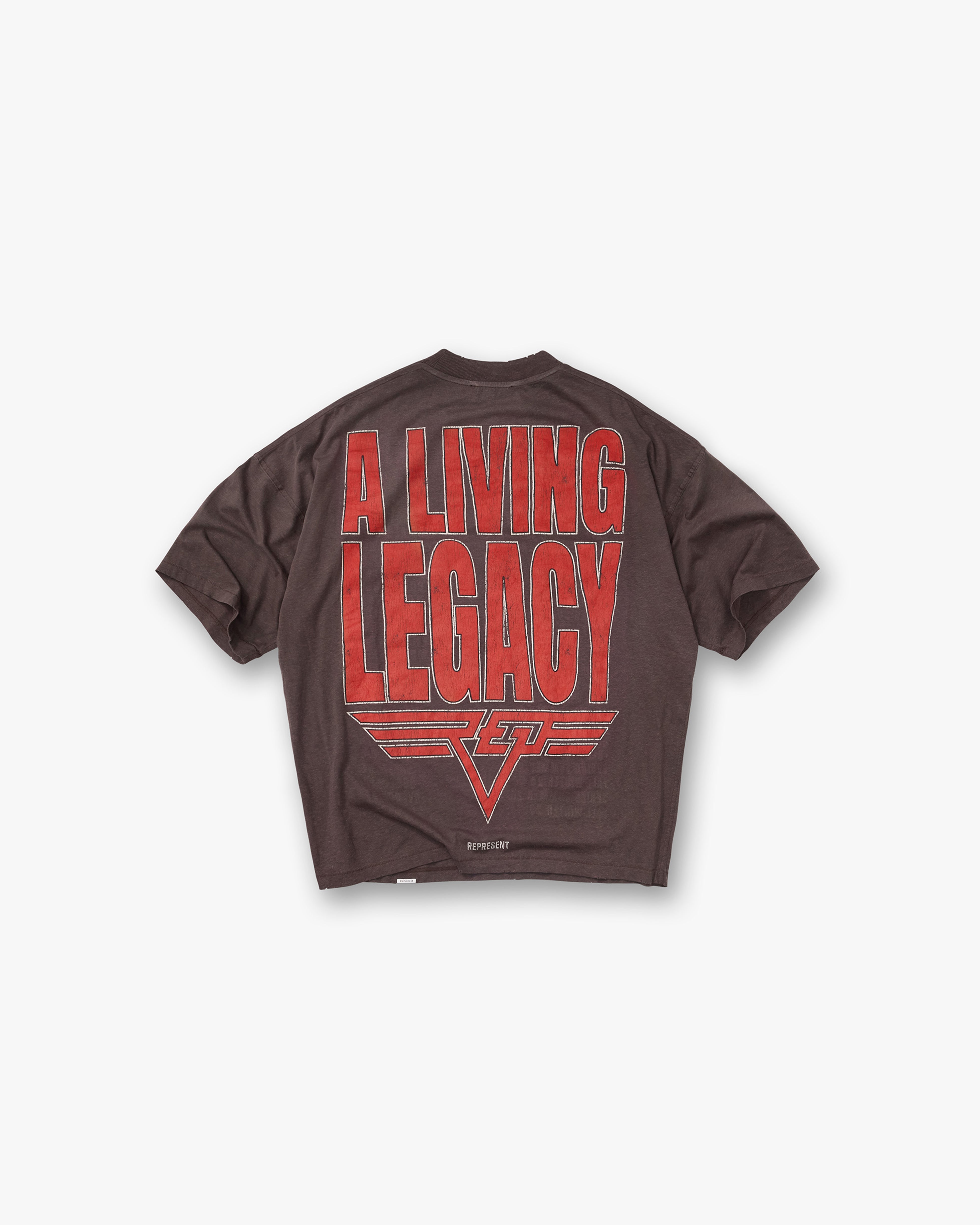 Represent Living Legacy T-Shirt Sun Fade Grey