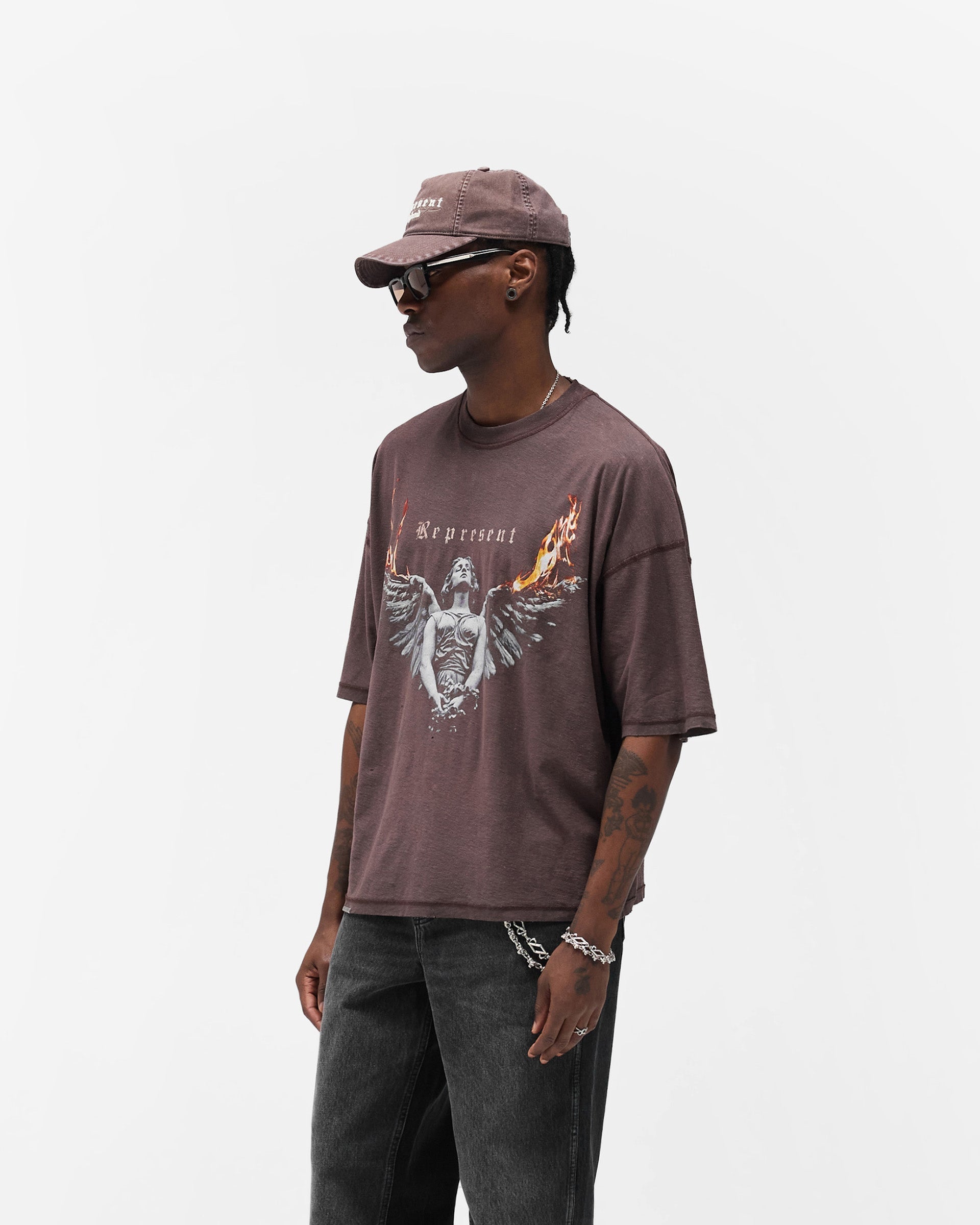 Represent Living Legacy T-Shirt Sun Fade Grey