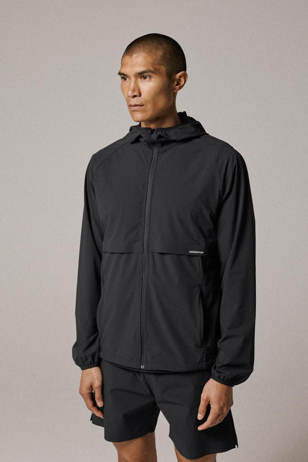 Condition Nylon Windbreaker Black