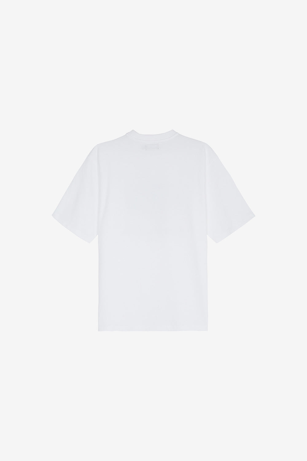 Late Checkout White Blue Script Tee