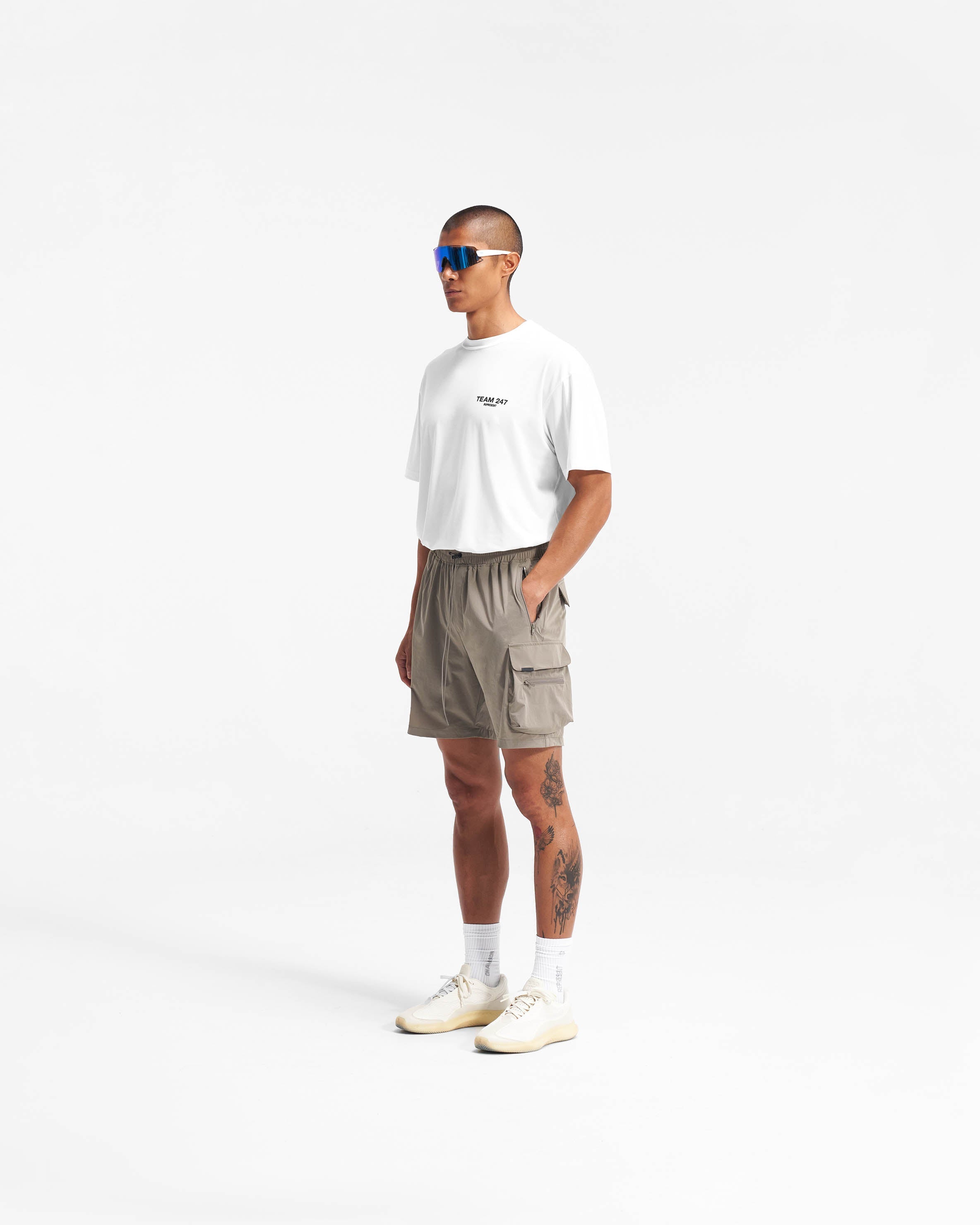 Represent 247 Shorts - Taupe