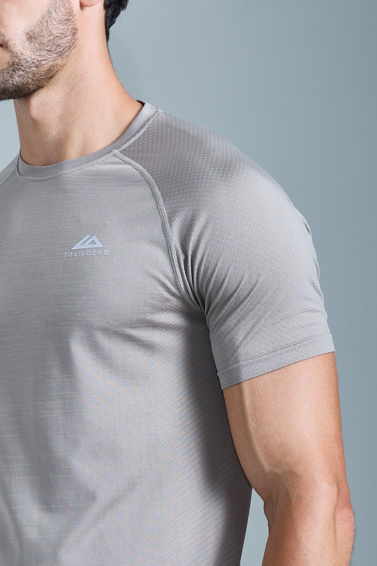 Trailberg Form Seamless Tee - Pale Taupe / Dune White