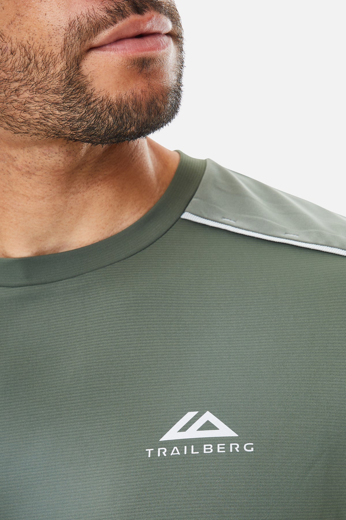 Trailberg AW25 Triathlon Tee - Dark Fern / Pine Dust / Frosted Leaf