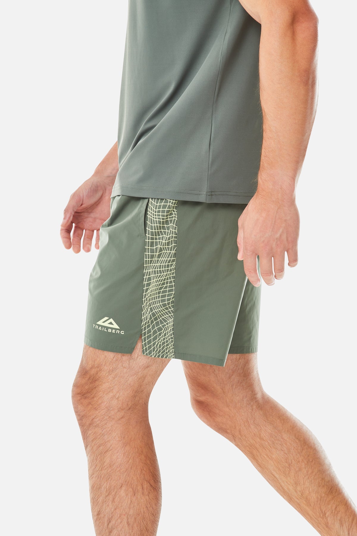 Trailberg Vantage Short - Dark Fern / Pale Citrus