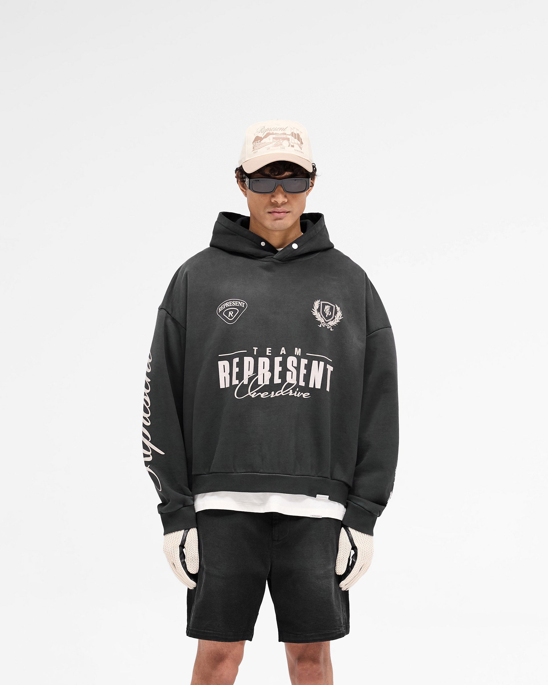 Represent World Championship Hoodie Stained Black