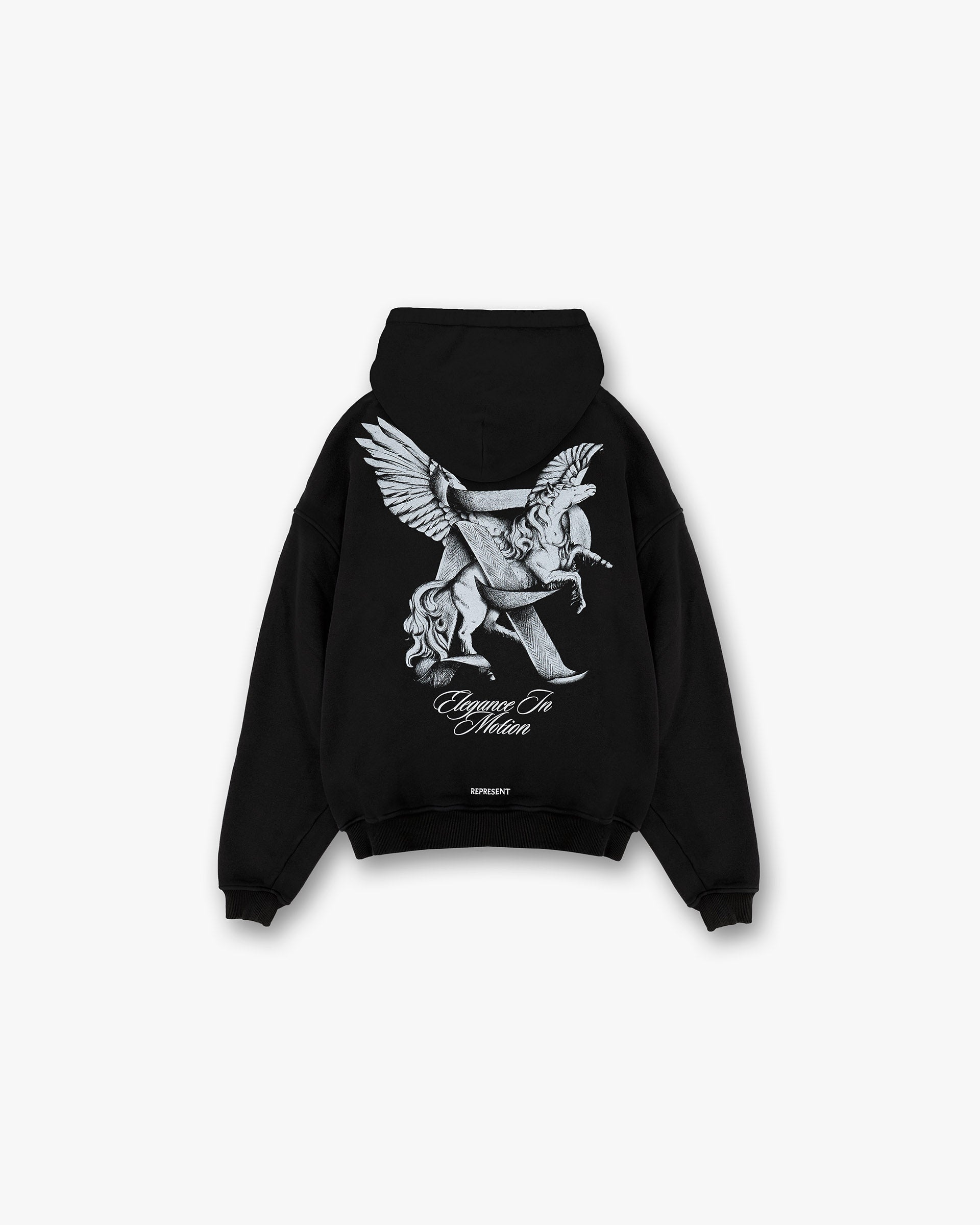 Represent Elegance In Motion Hoodie Jet Black