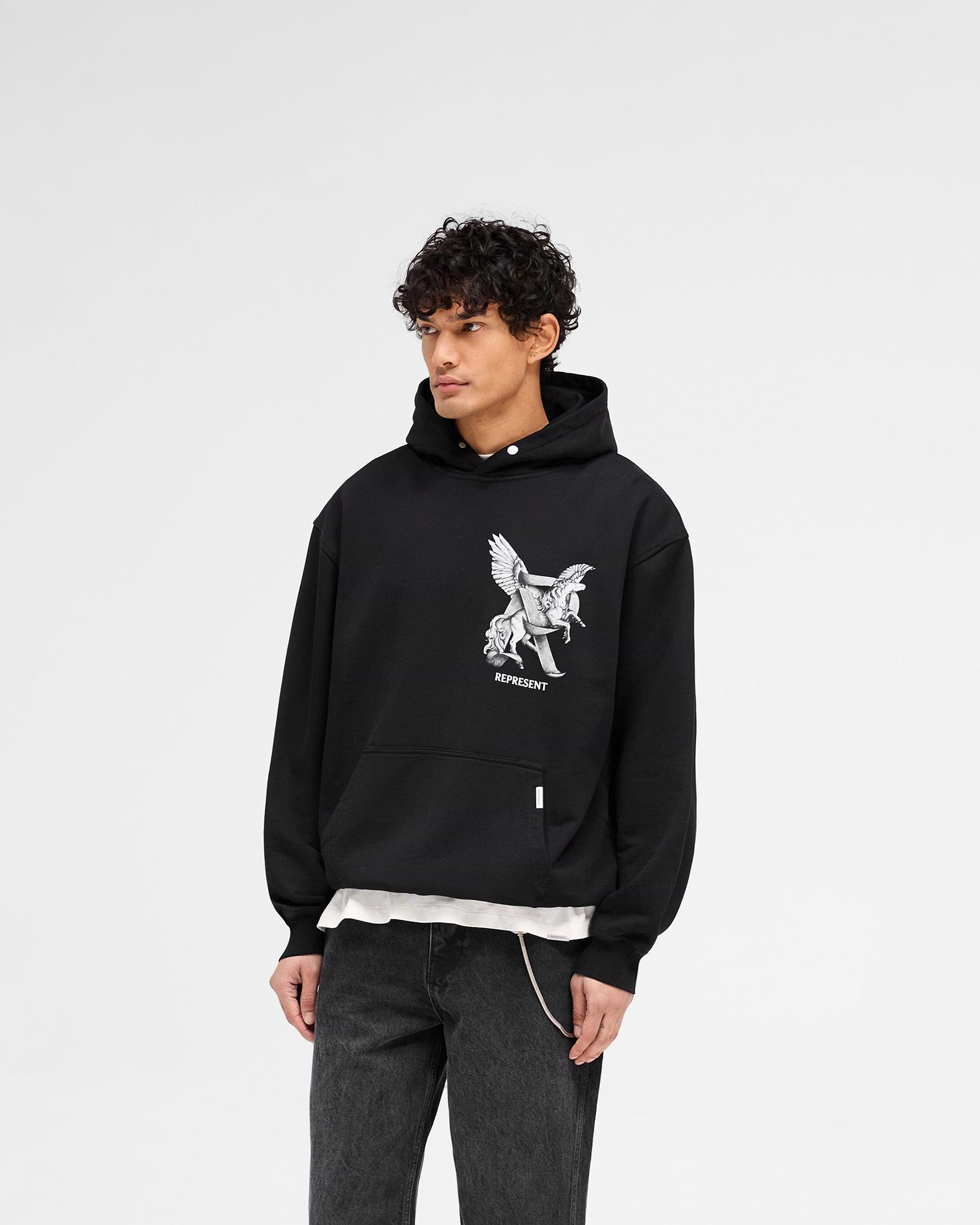 Represent Elegance In Motion Hoodie Jet Black