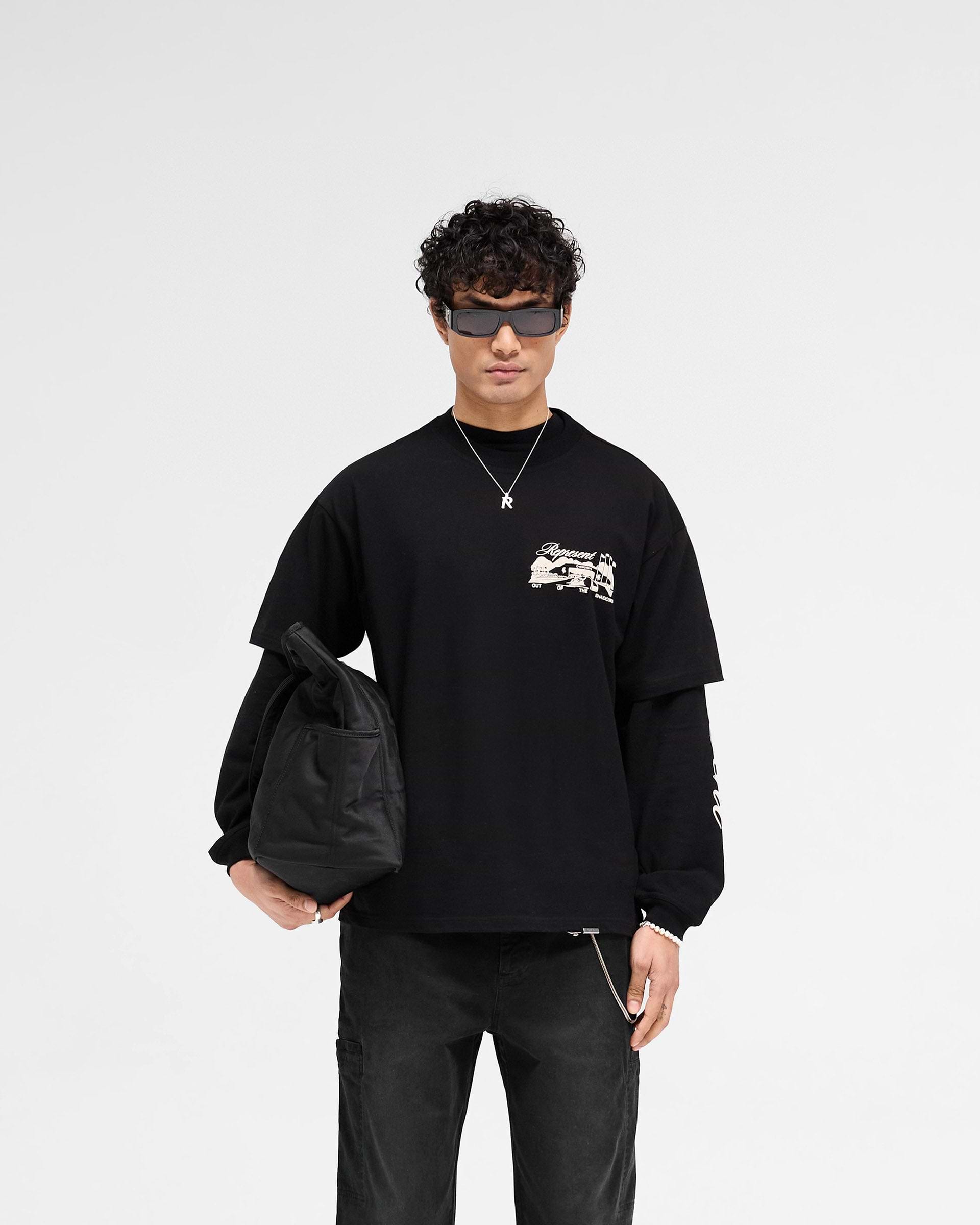 Represent Raceway T-Shirt Jet Black