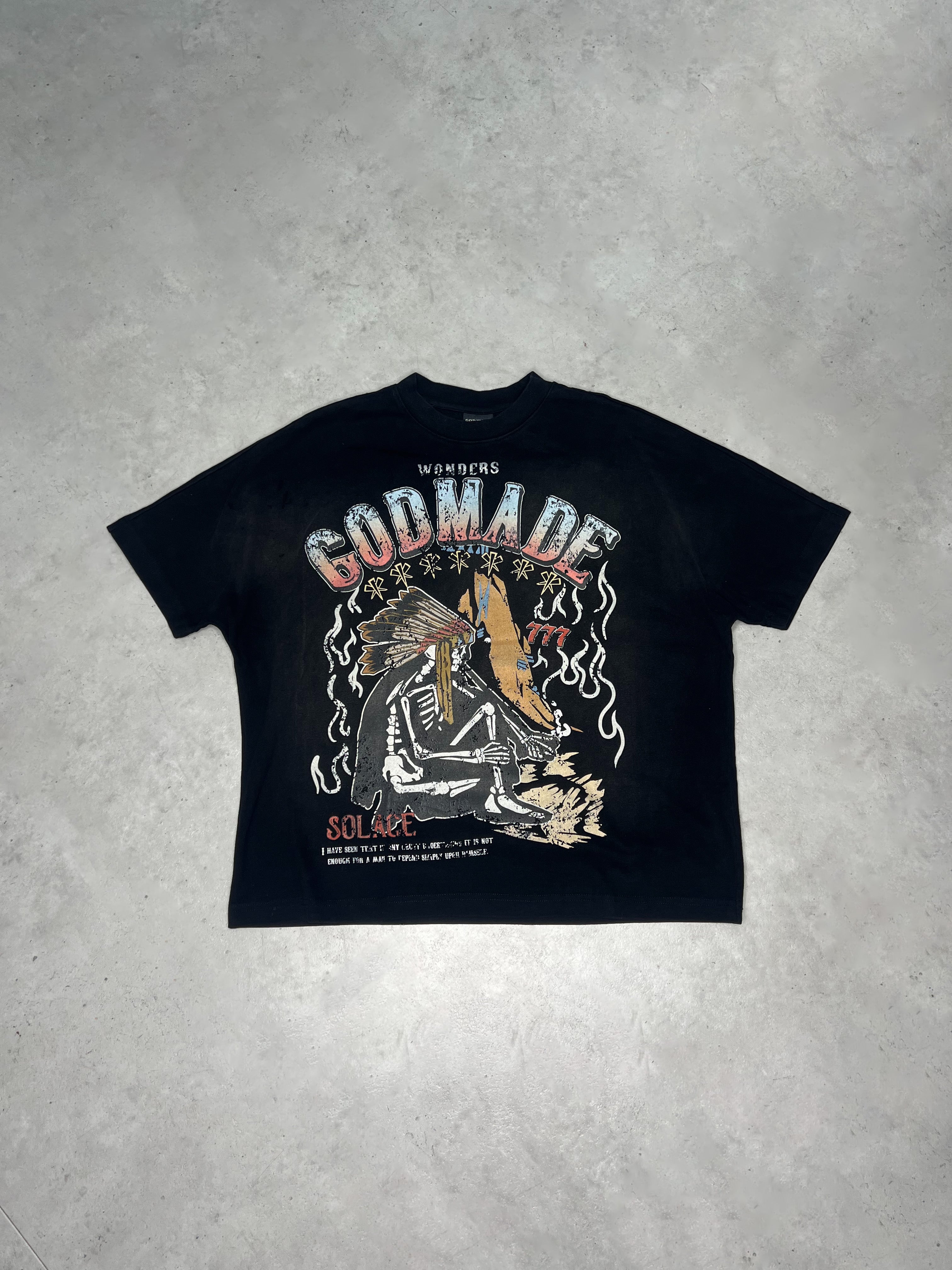 Godmade Wonders Solace T-Shirt Black