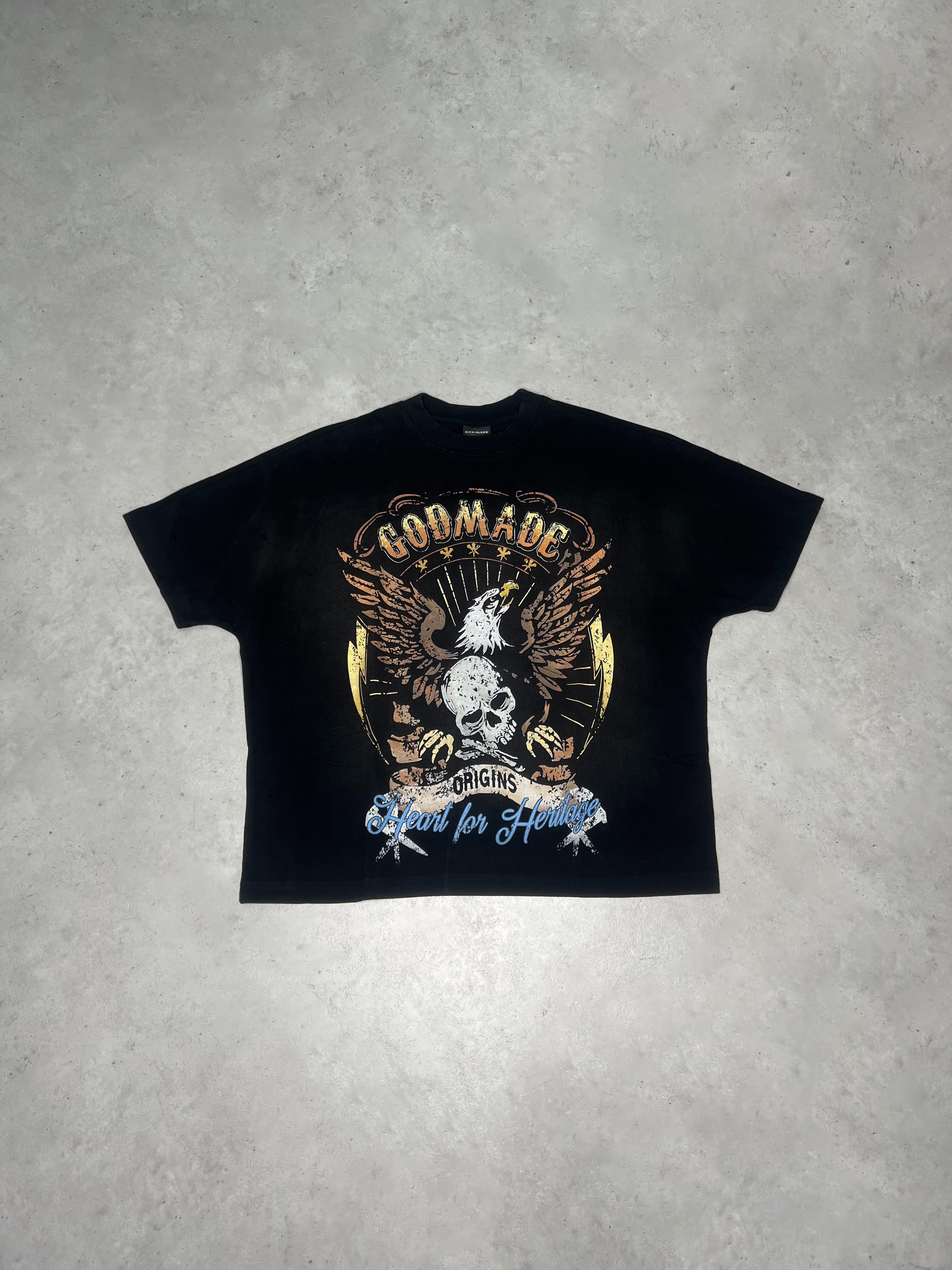 Godmade Heart For Heritage T-Shirt Black