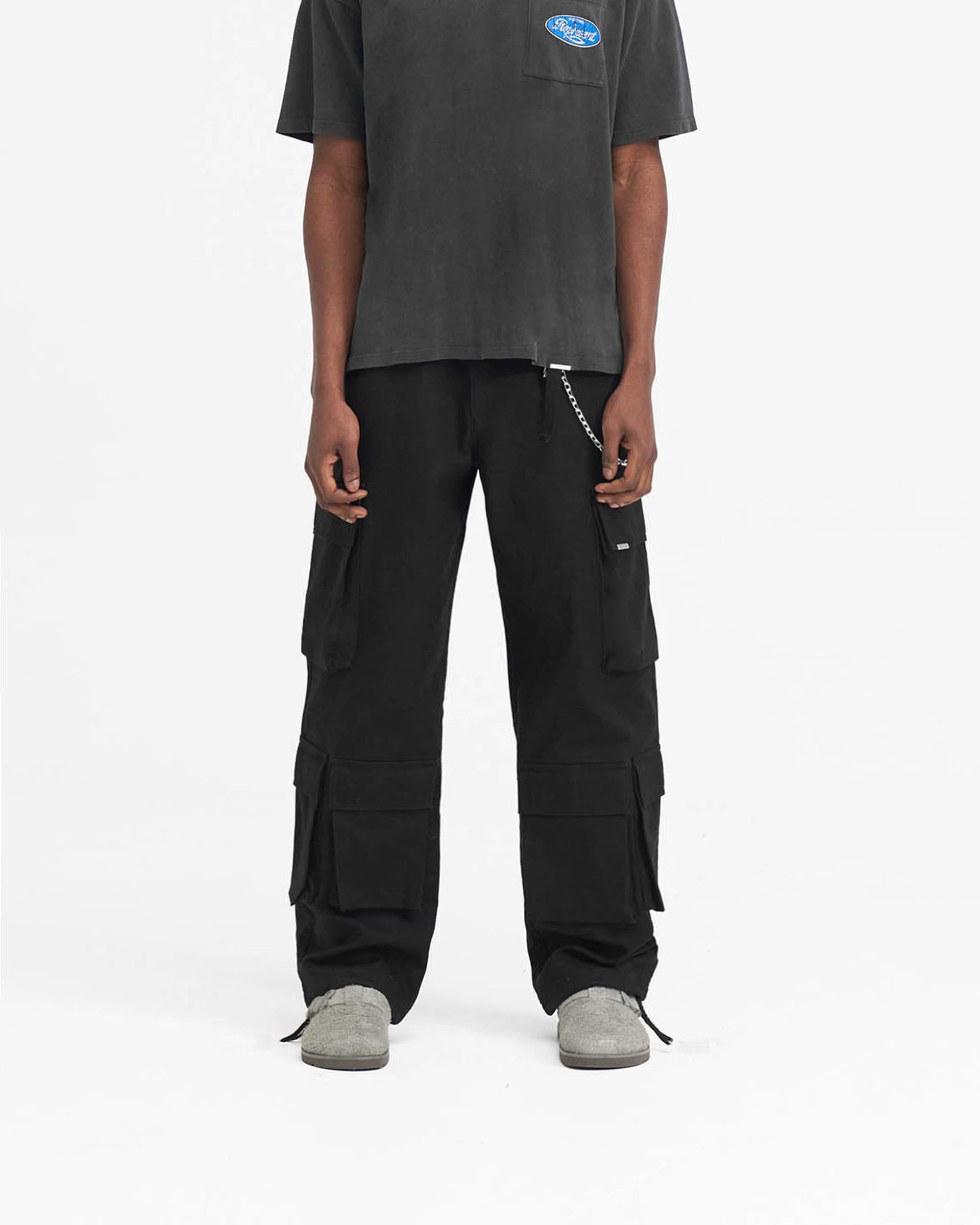 Represent Baggy Cargo Pant Black