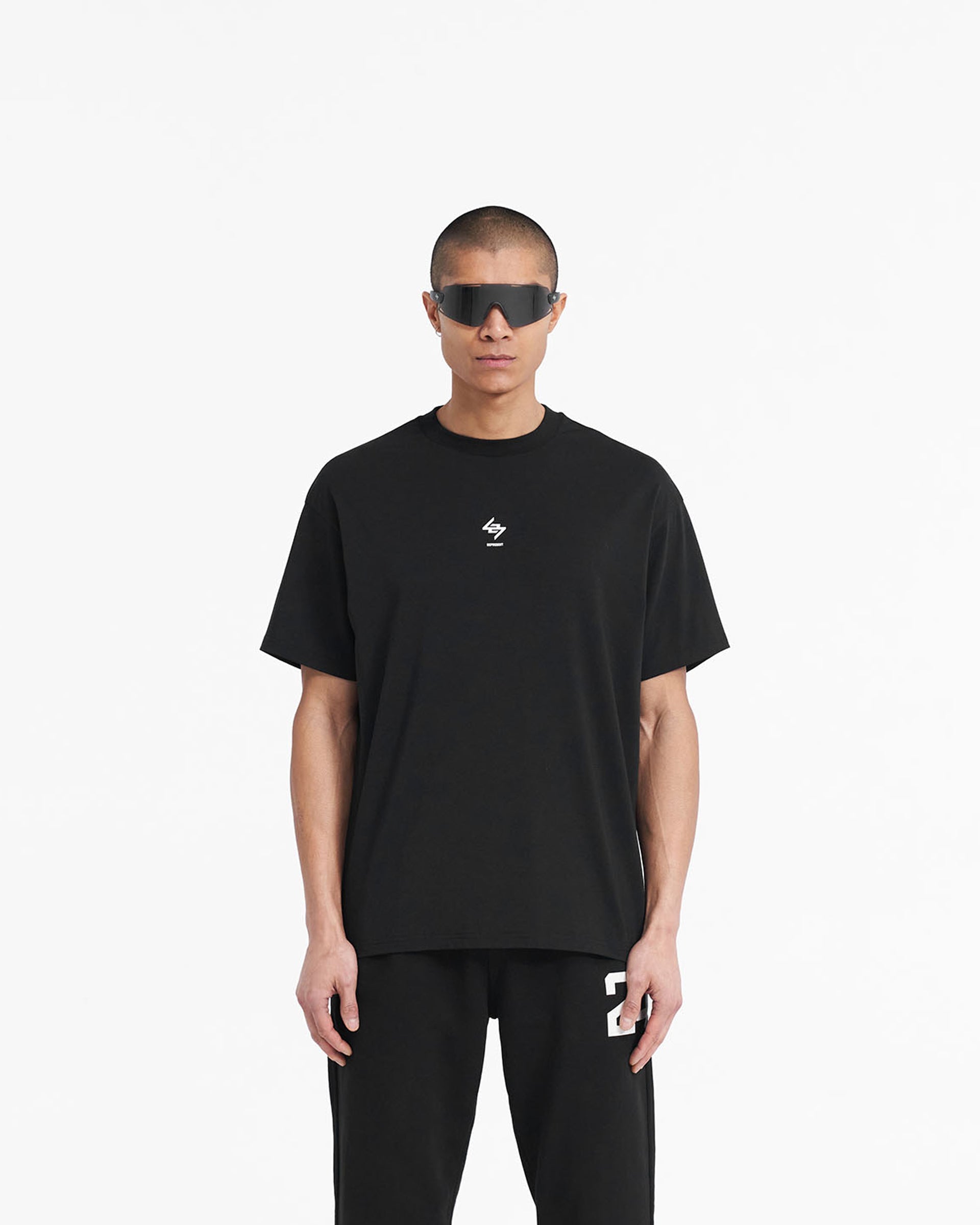 Represent 247 Oversized T-Shirt Jet Black