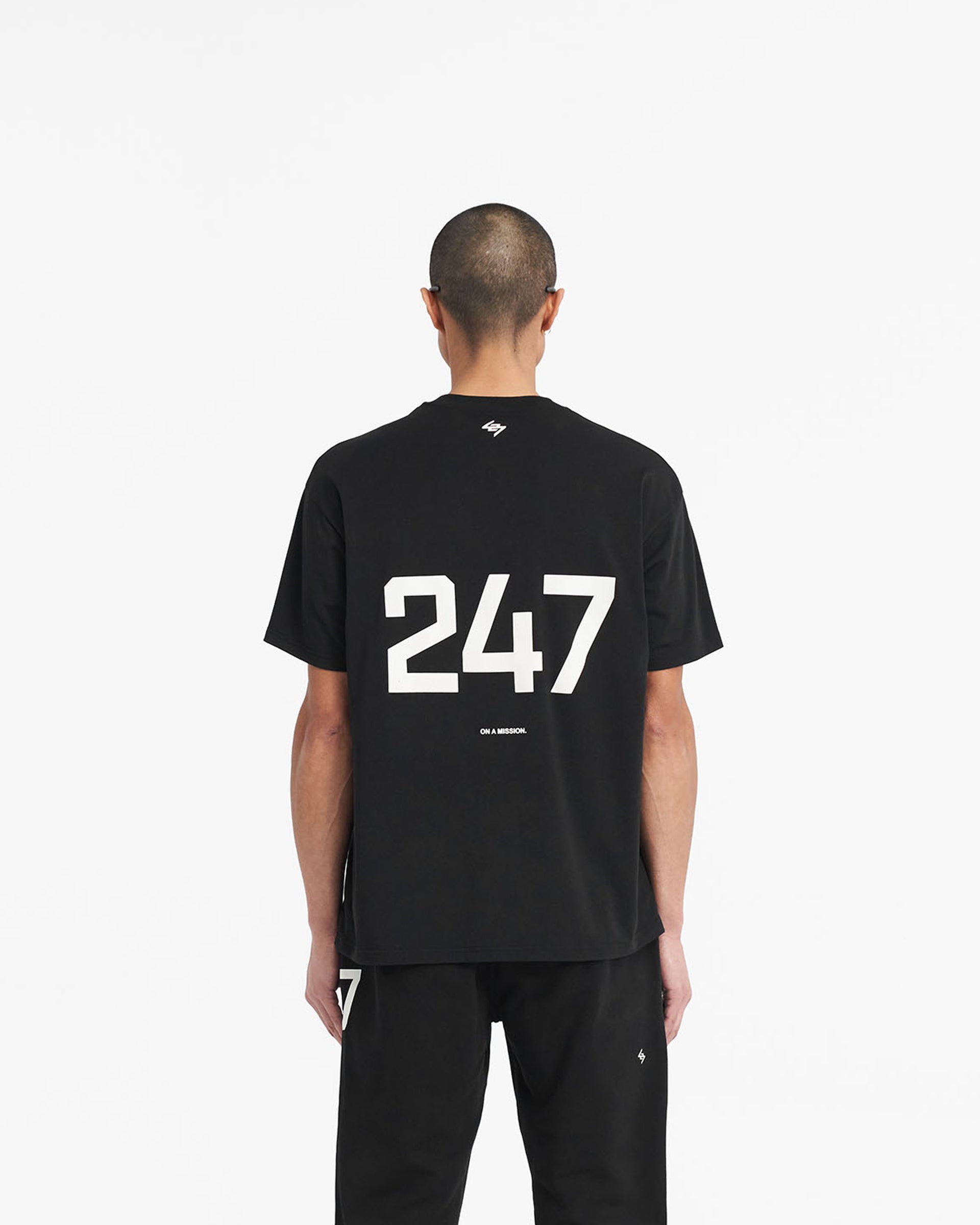 Represent 247 Oversized T-Shirt Jet Black