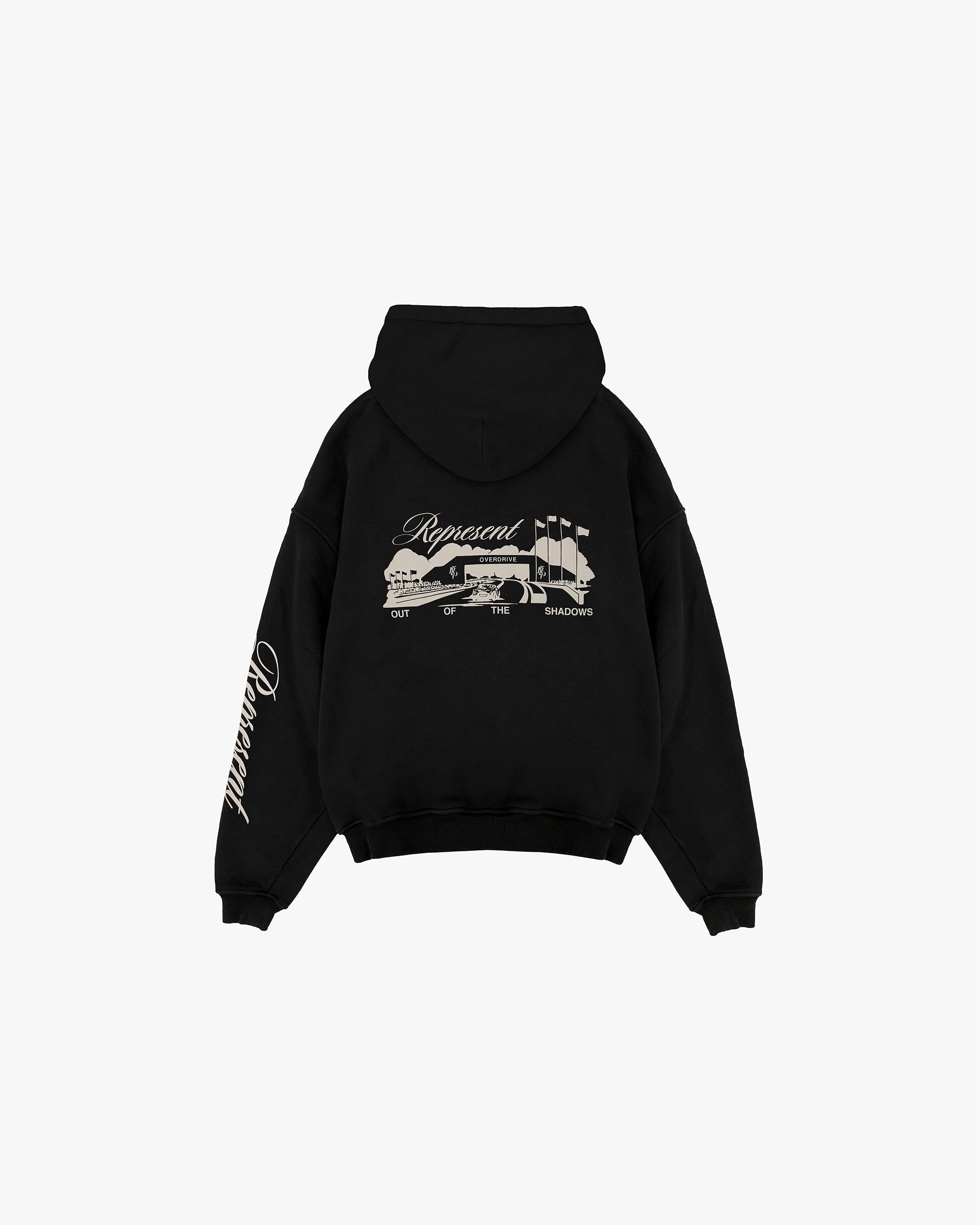 Represent Raceway Hoodie Jet Black