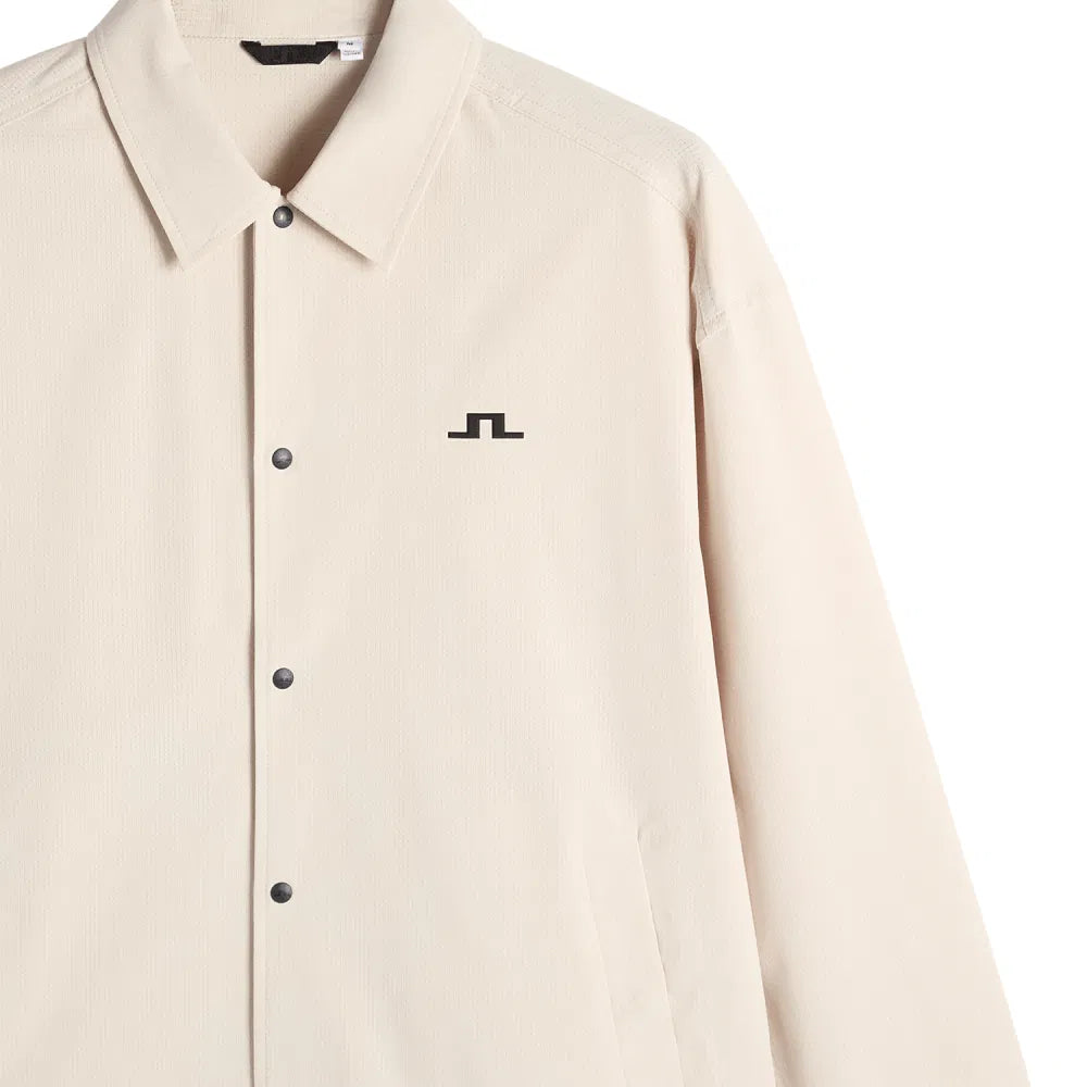 J Lindeberg Dex Coach Overshirt Moonbeam