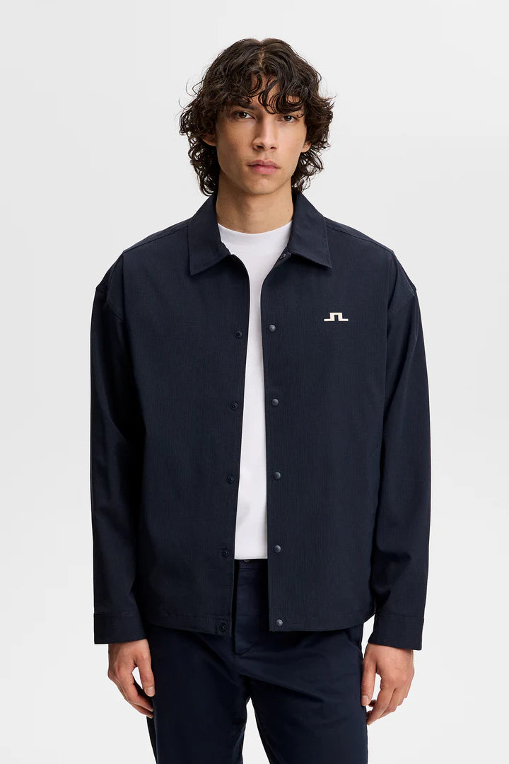 J Lindeberg Dex Coach Overshirt Navy