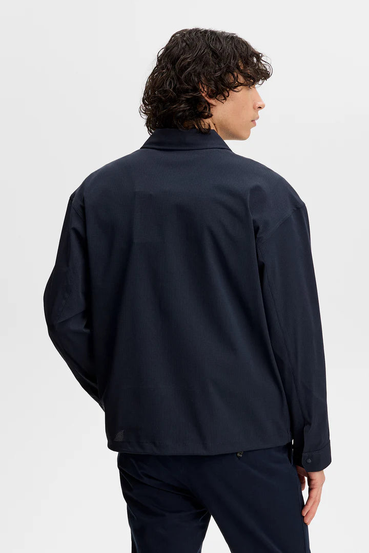 J Lindeberg Dex Coach Overshirt Navy