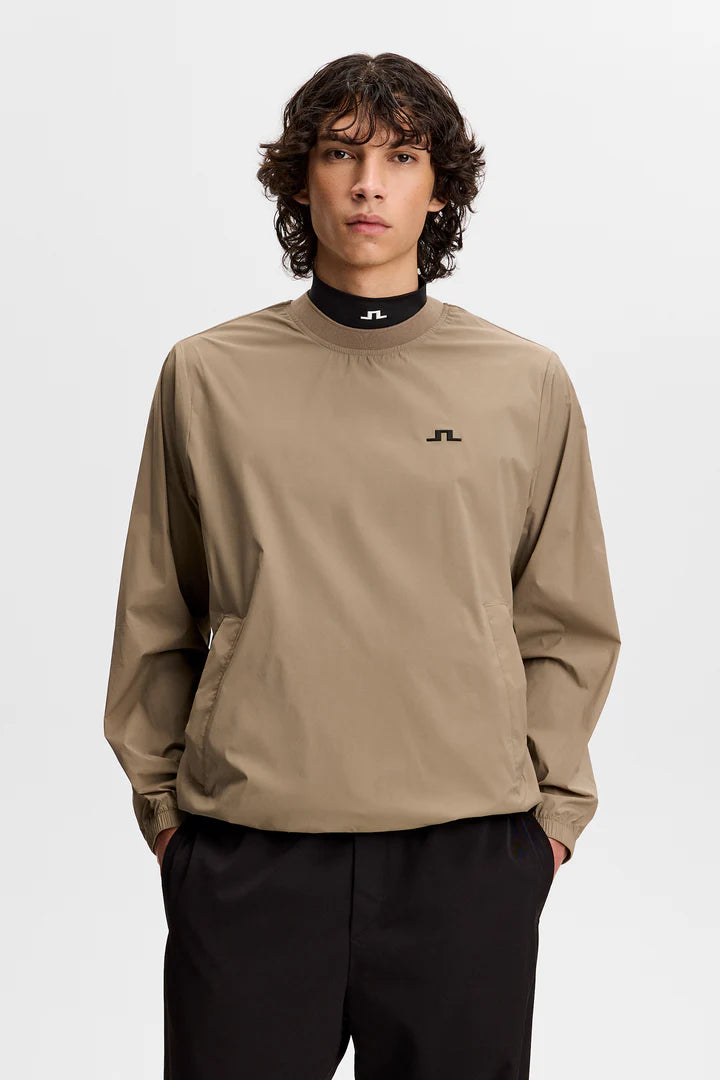 J Lindeberg Ulf Crewneck Windbreaker Brindle