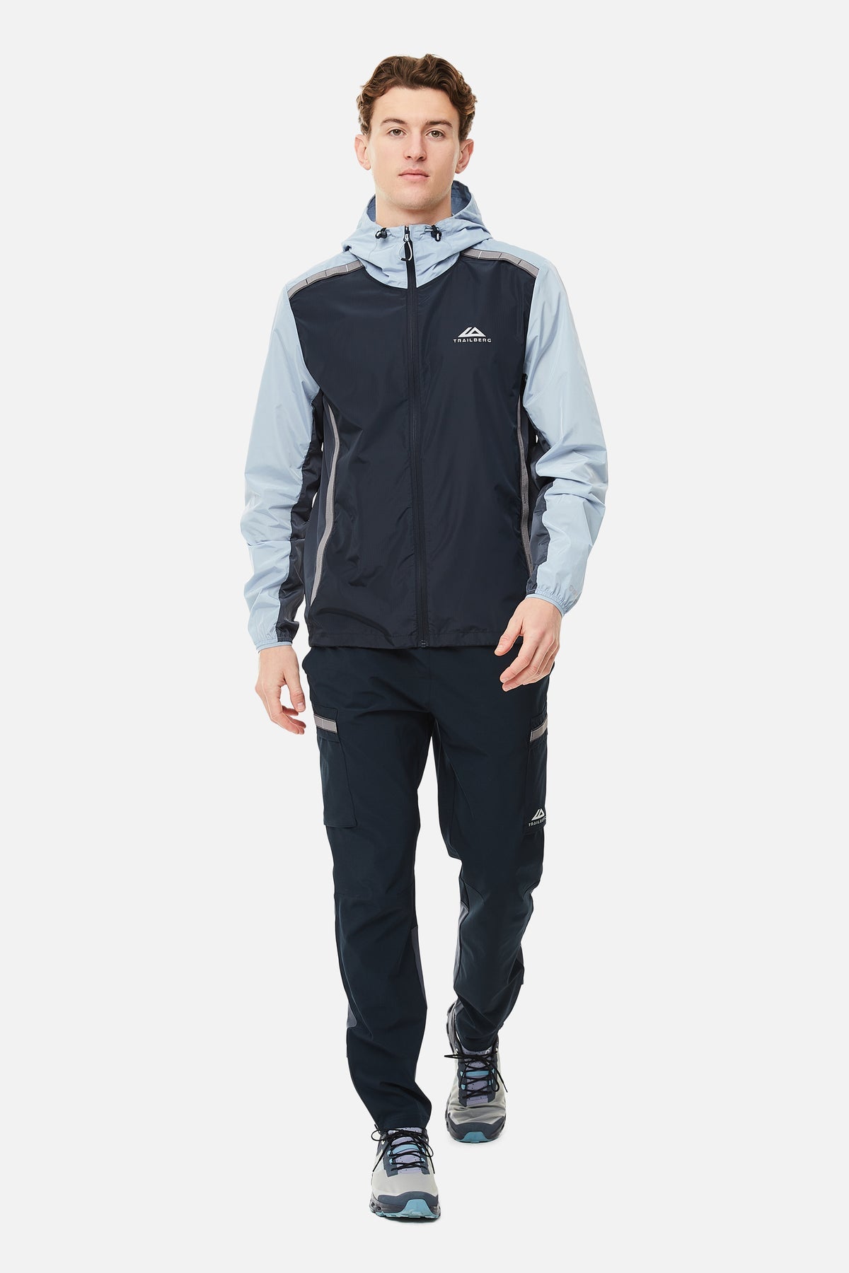 Trailberg SS25 Triathlon Windbreaker - Navy/Grey Blue