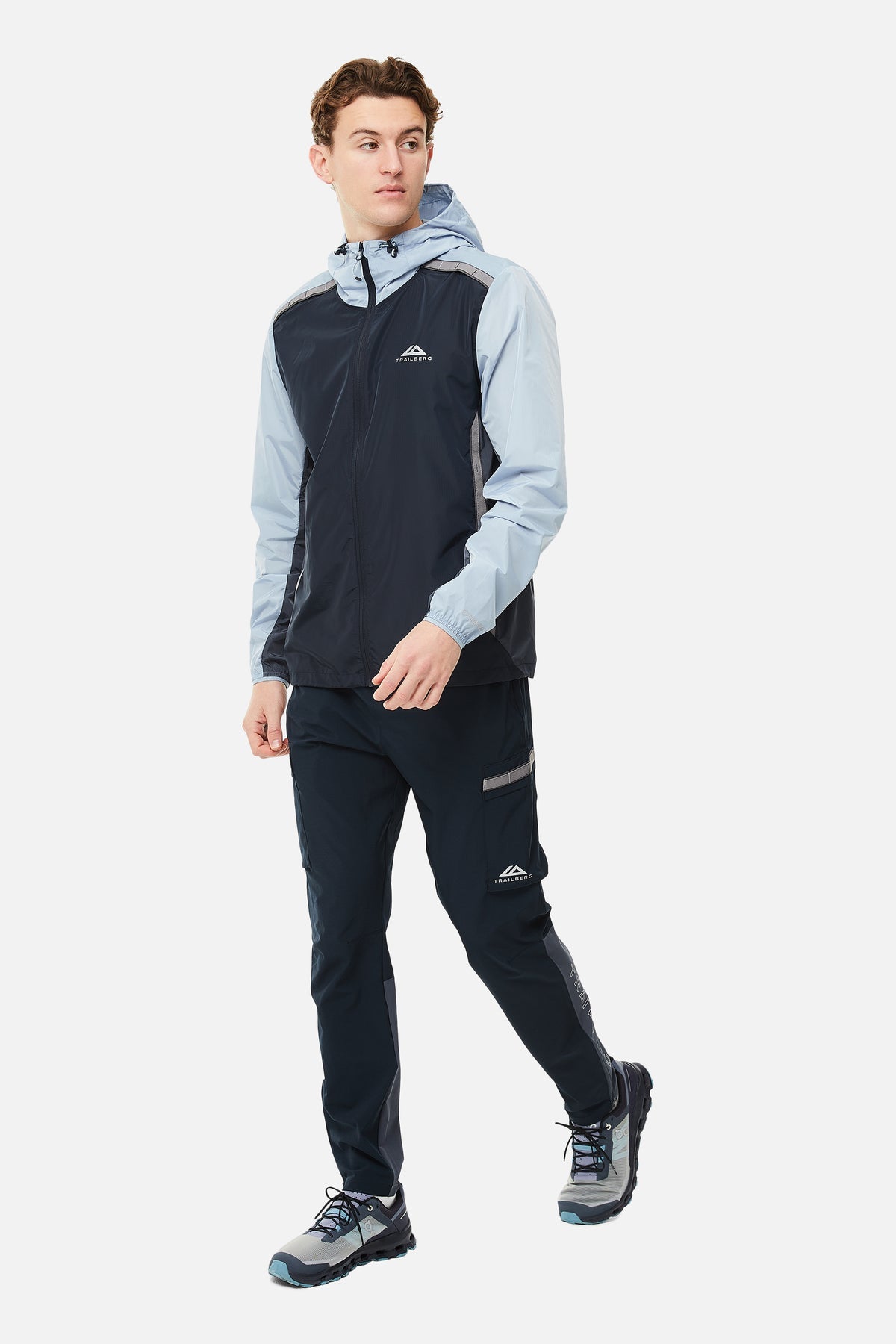 Trailberg SS25 Triathlon Windbreaker - Navy/Grey Blue