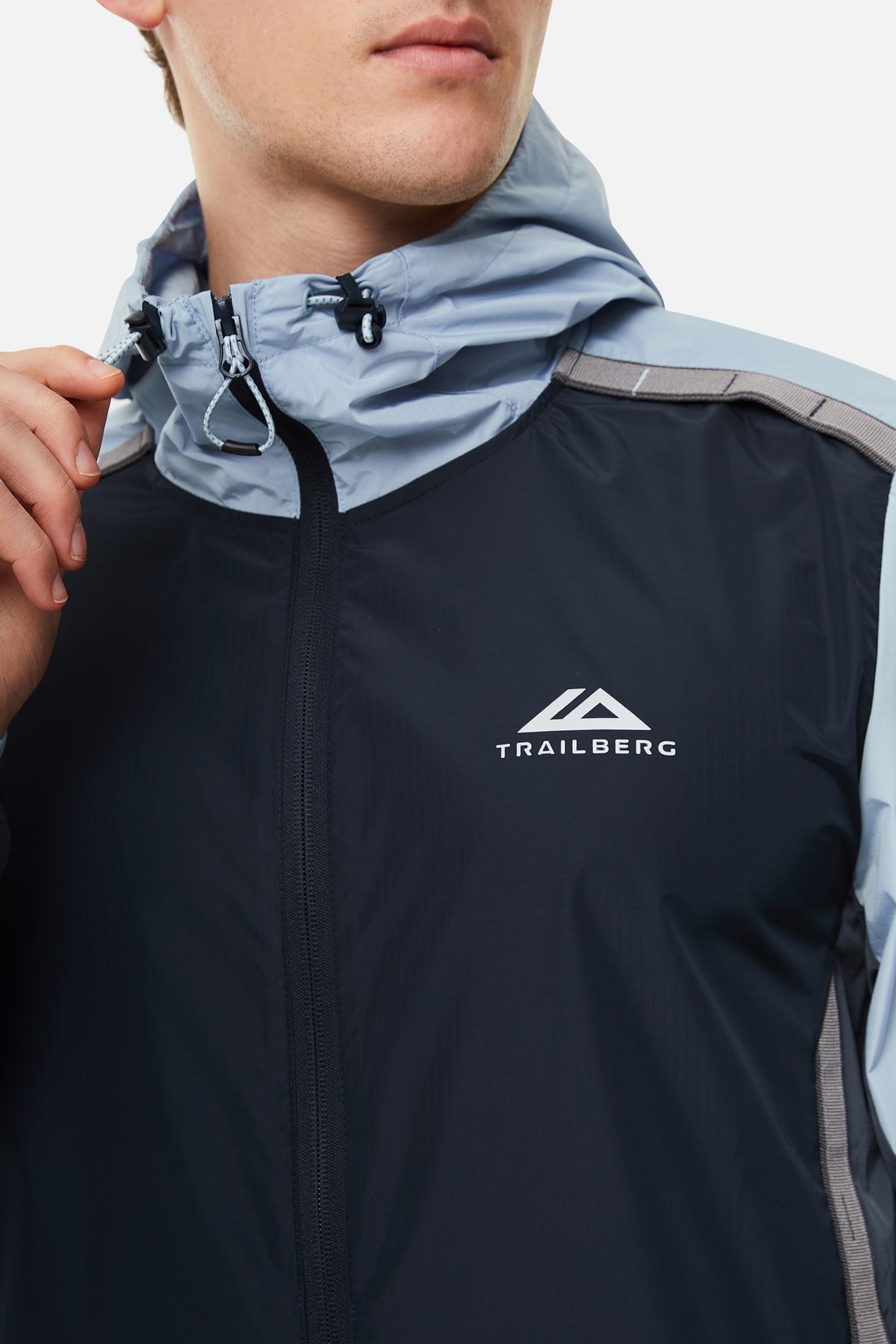 Trailberg SS25 Triathlon Windbreaker - Navy/Grey Blue