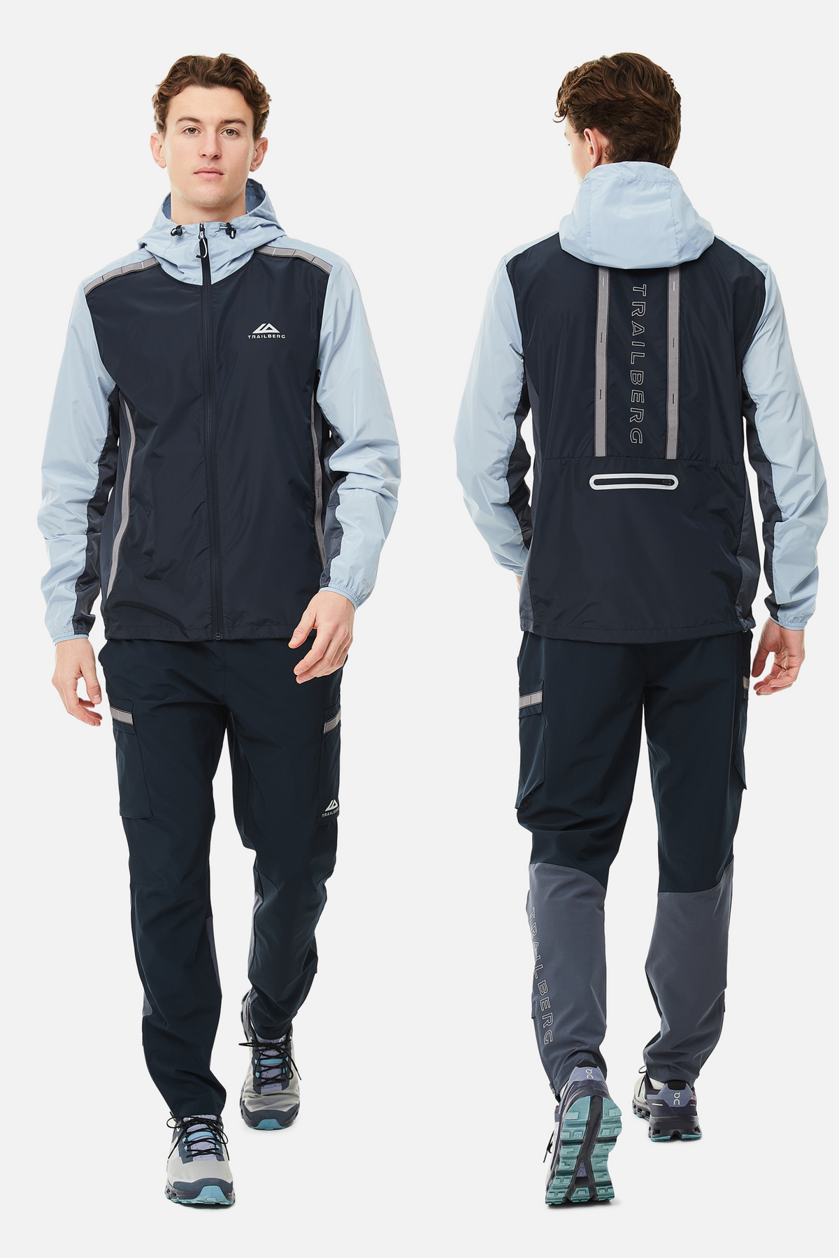 Trailberg SS25 Triathlon Tracksuit - Navy/Grey/Blue