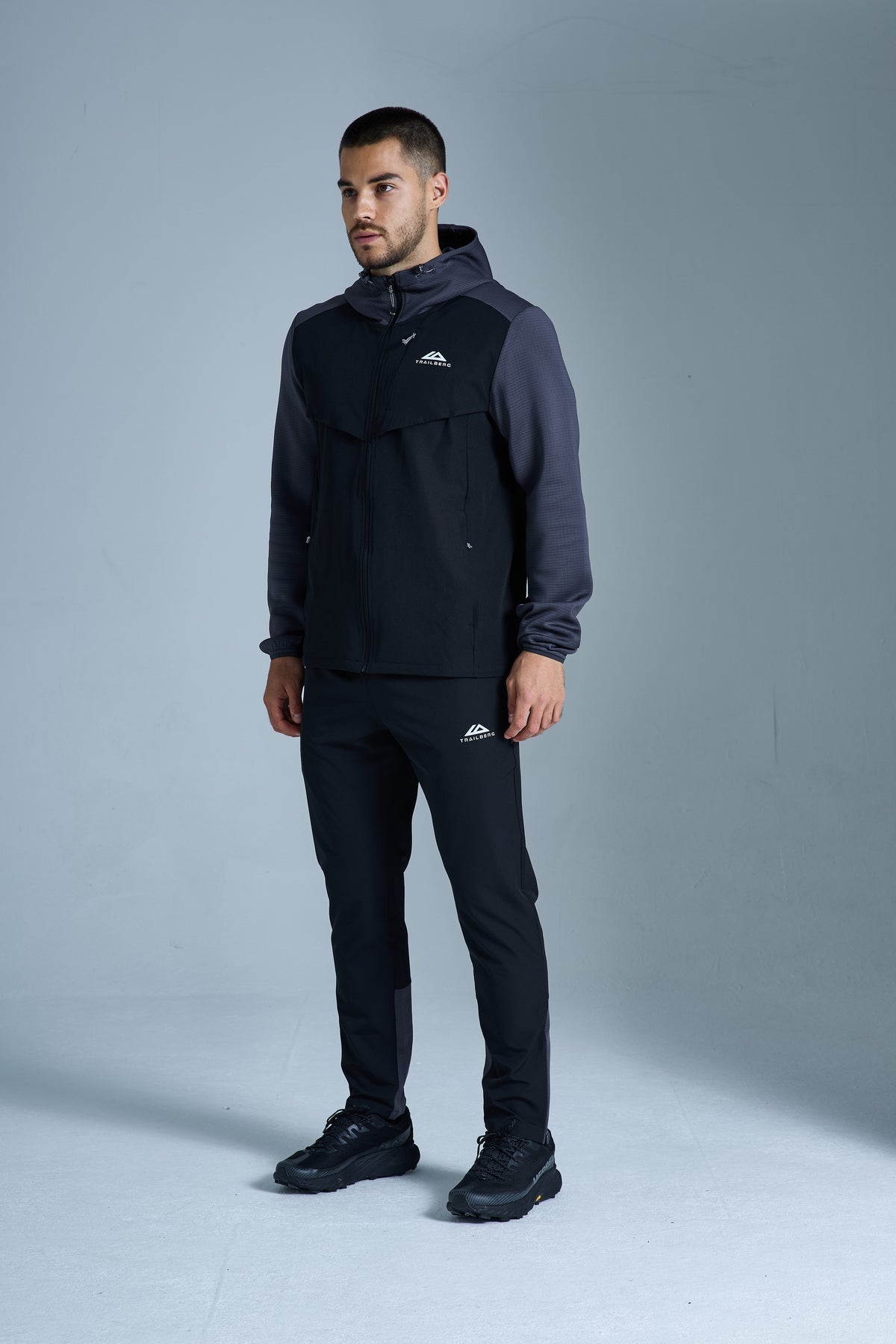 Trailberg Rapid Dash 2.0 Tracksuit - Black/Volcano Grey