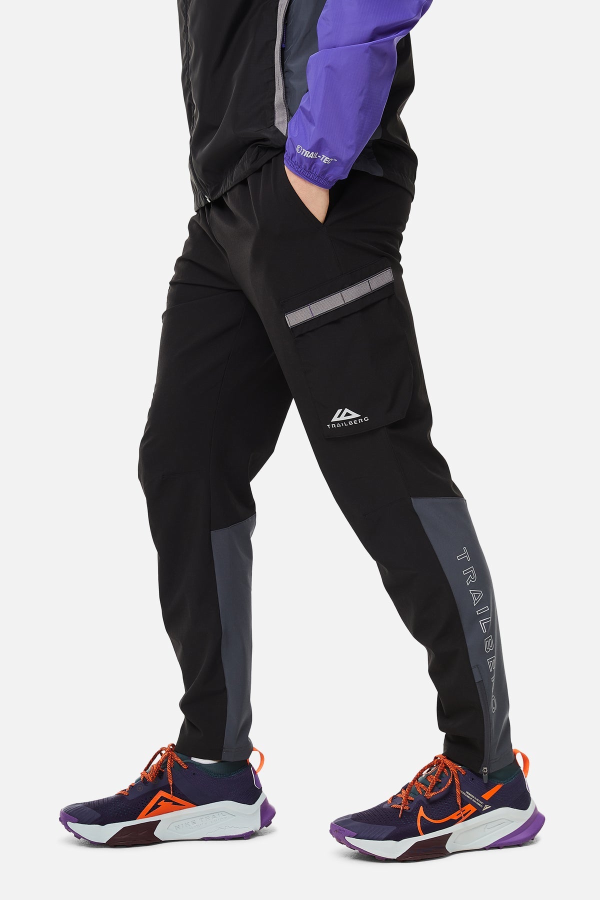 Trailberg SS25 Triathlon Pant - Black/Grey/Purple