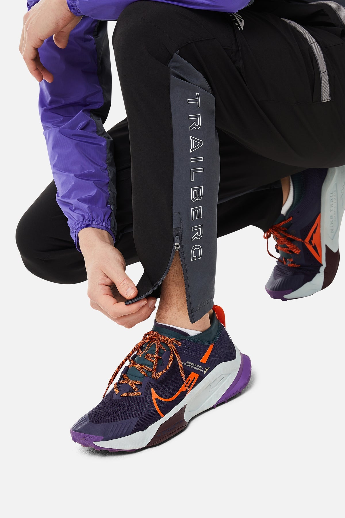 Trailberg SS25 Triathlon Pant - Black/Grey/Purple