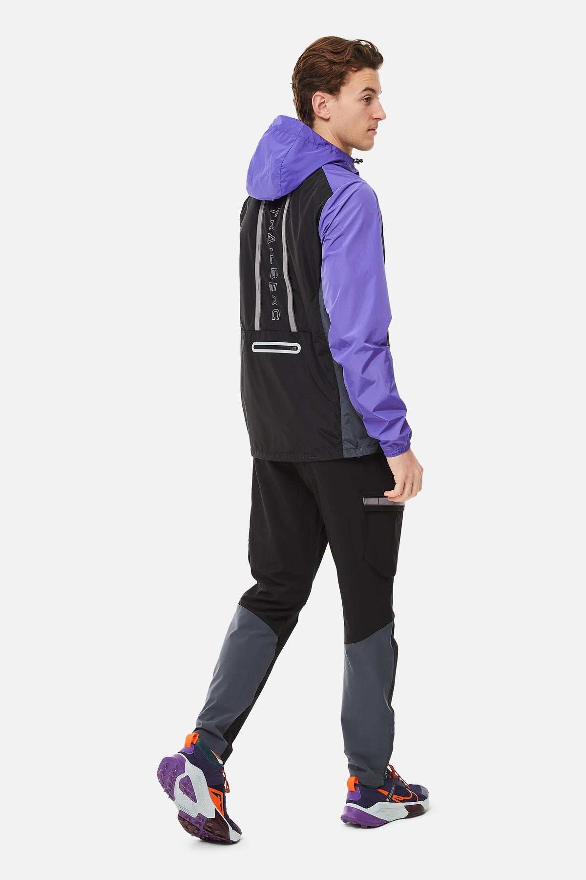 Trailberg SS25 Triathlon Tracksuit - Black/Grey/Purple