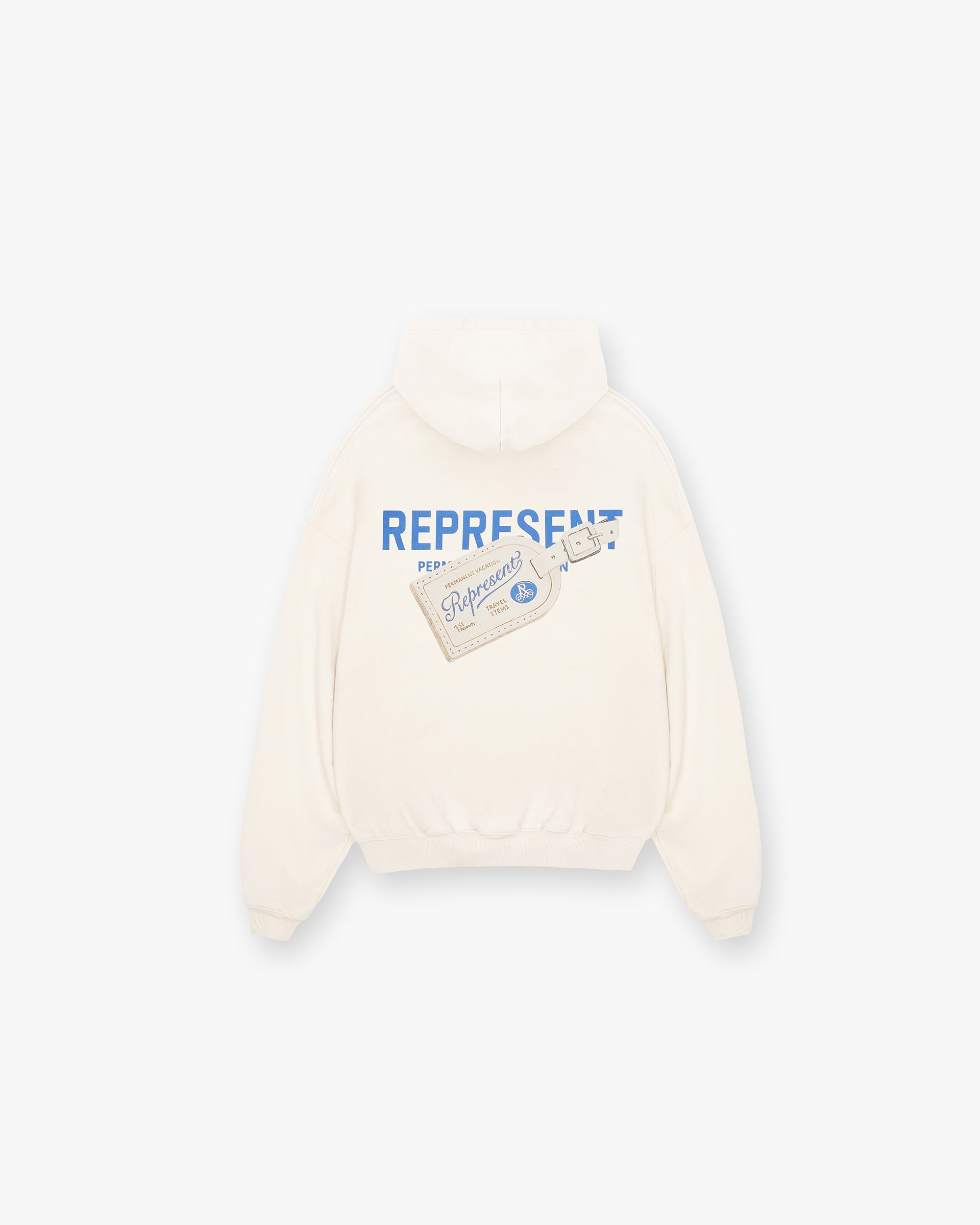 Represent Luggage Tag Hoodie Antique White