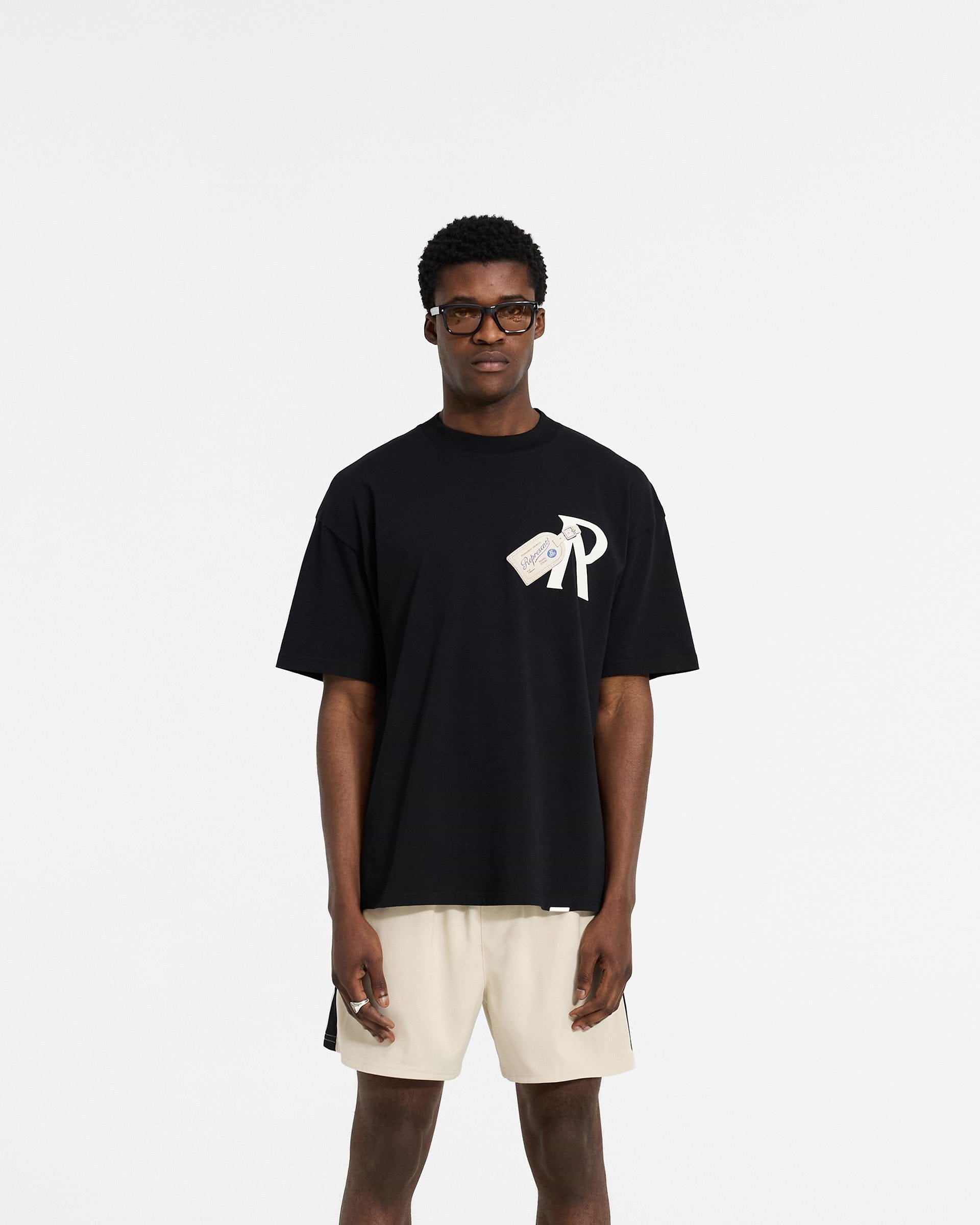 Represent Luggage Tag T-Shirt Jet Black