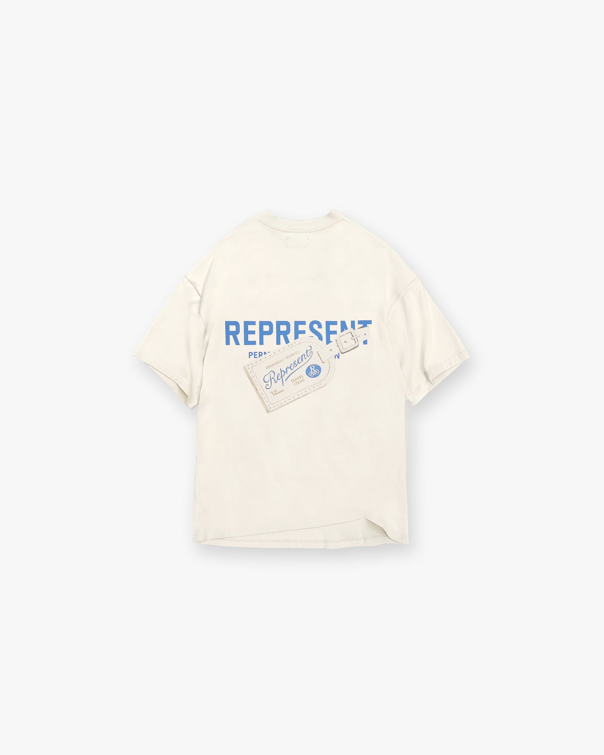 Represent Luggage Tag T-Shirt Antique White