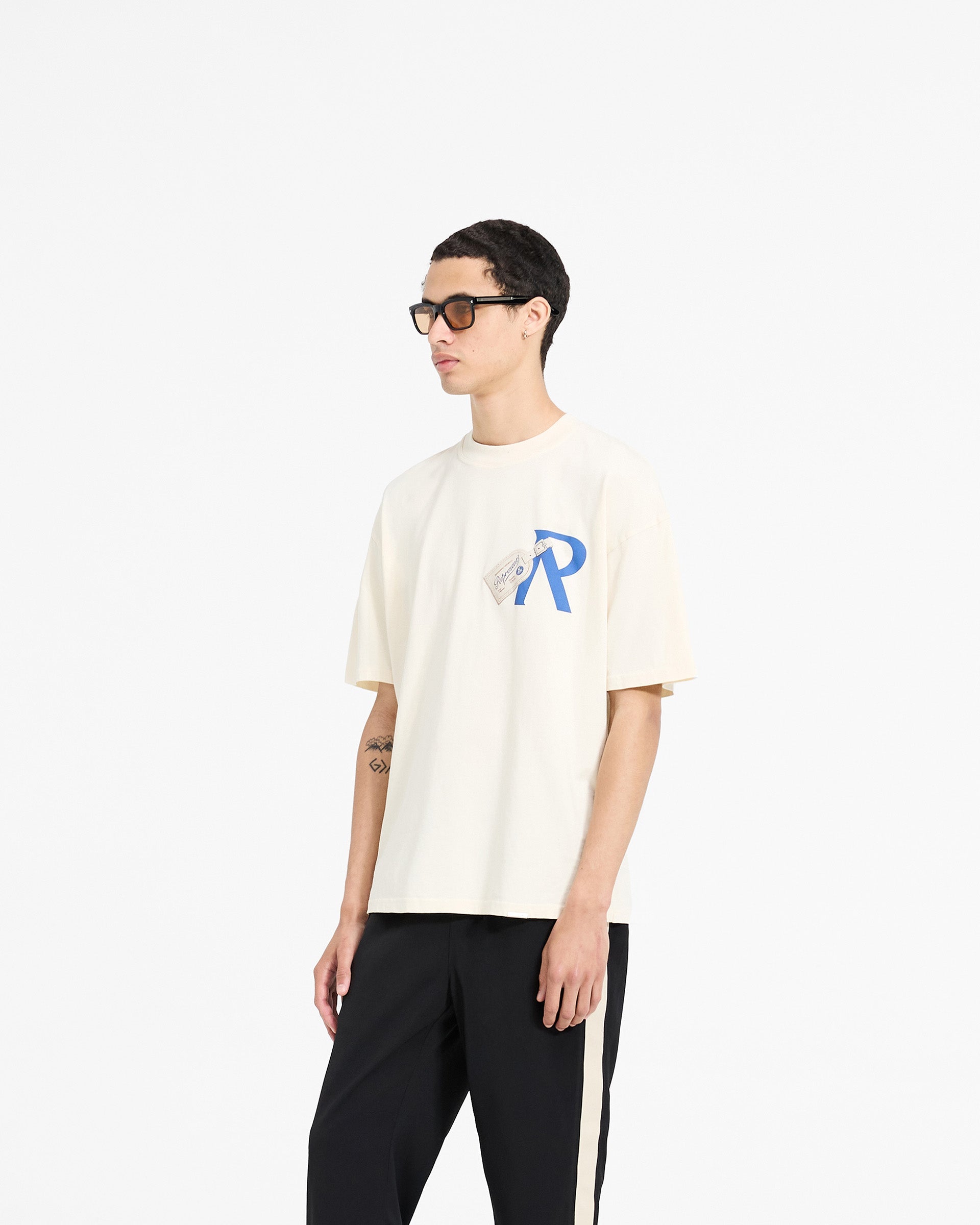 Represent Luggage Tag T-Shirt Antique White