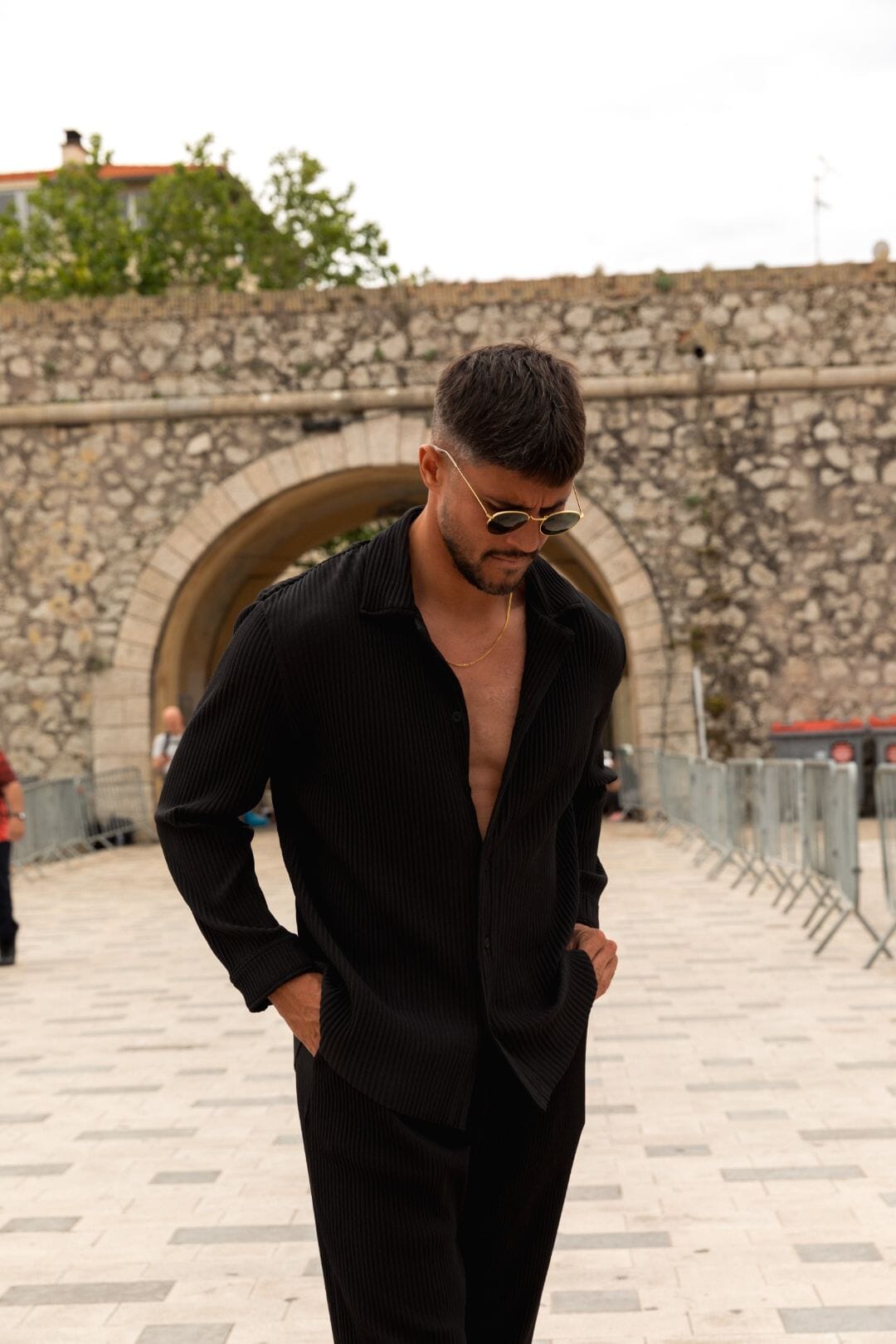 Bélier Black Pleated L/S Shirt