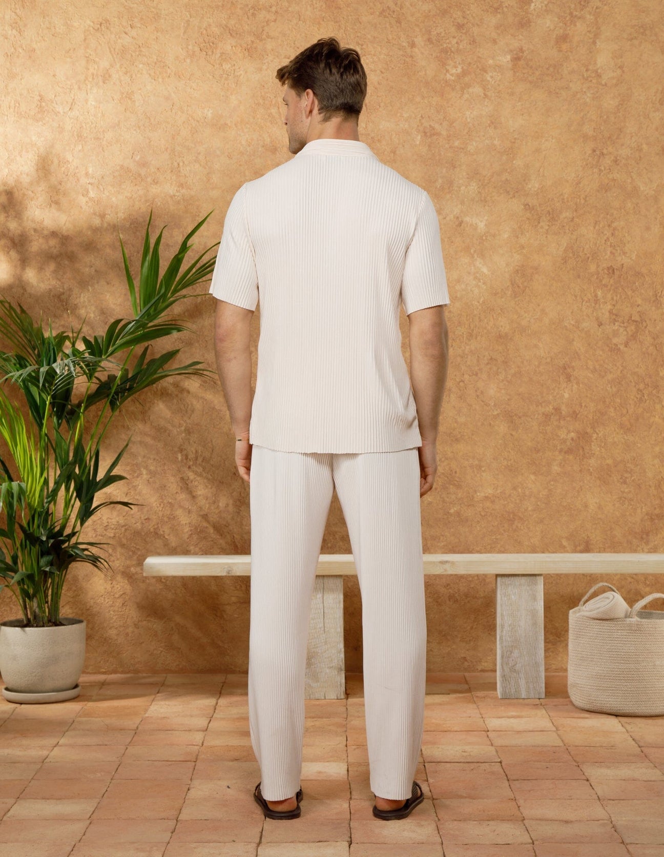 Bélier Ecru Pleated S/S Shirt