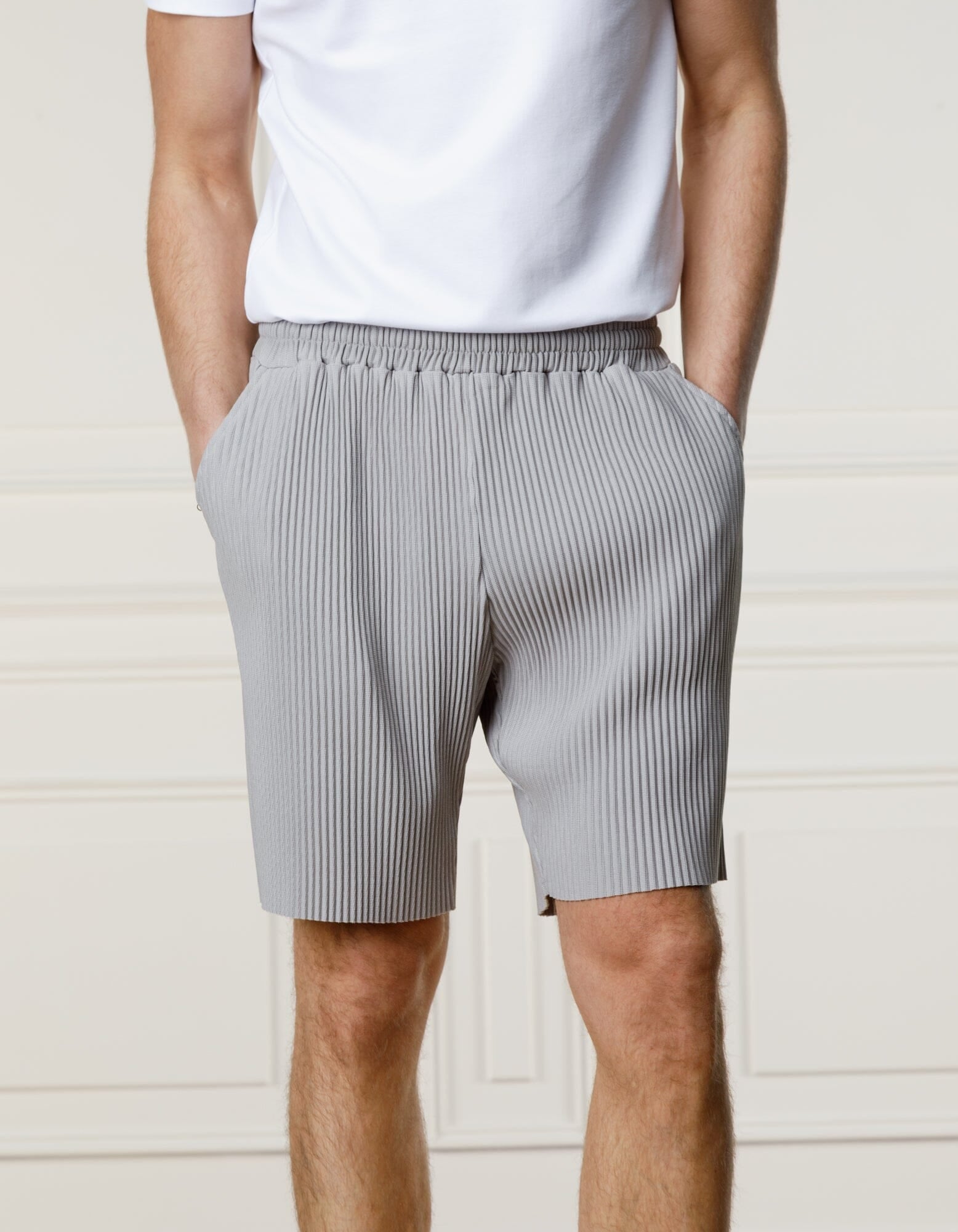 Bélier Grey Pleated Short